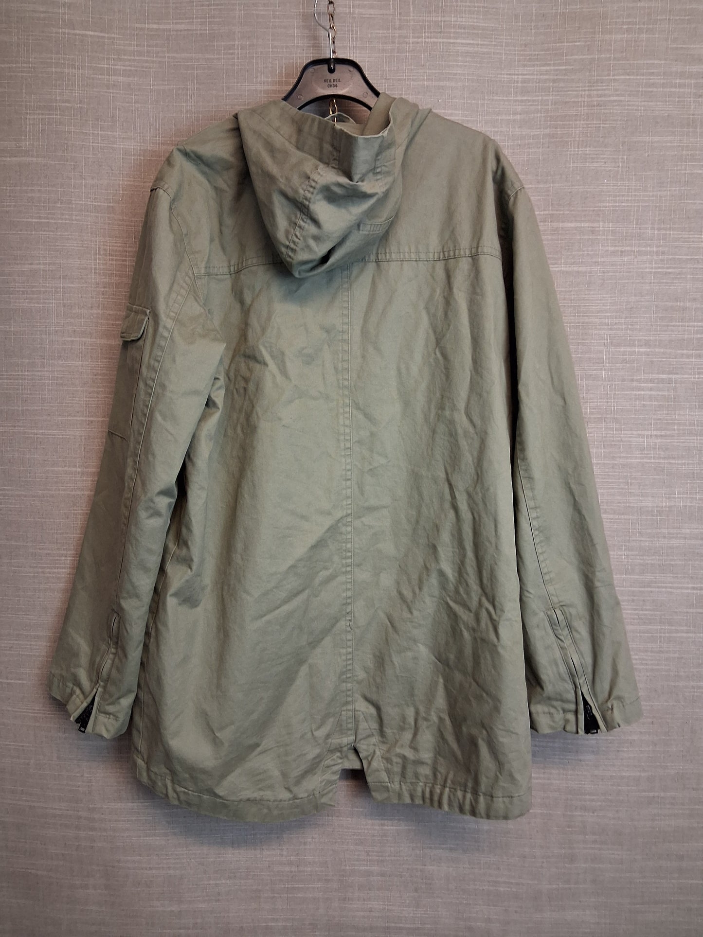 Primark Girls Khaki Parka Style Coat Jacket Age 13-14 Years