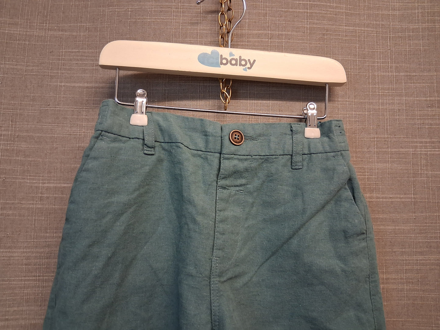 Next Boys Chino Style Linen Blend Shorts Age 5-6 Years