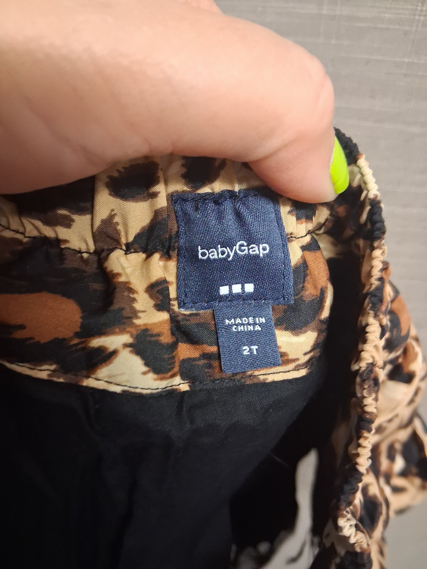 GAP Girls Animal Print Brown Black RaRa Skirt Age 3 Years