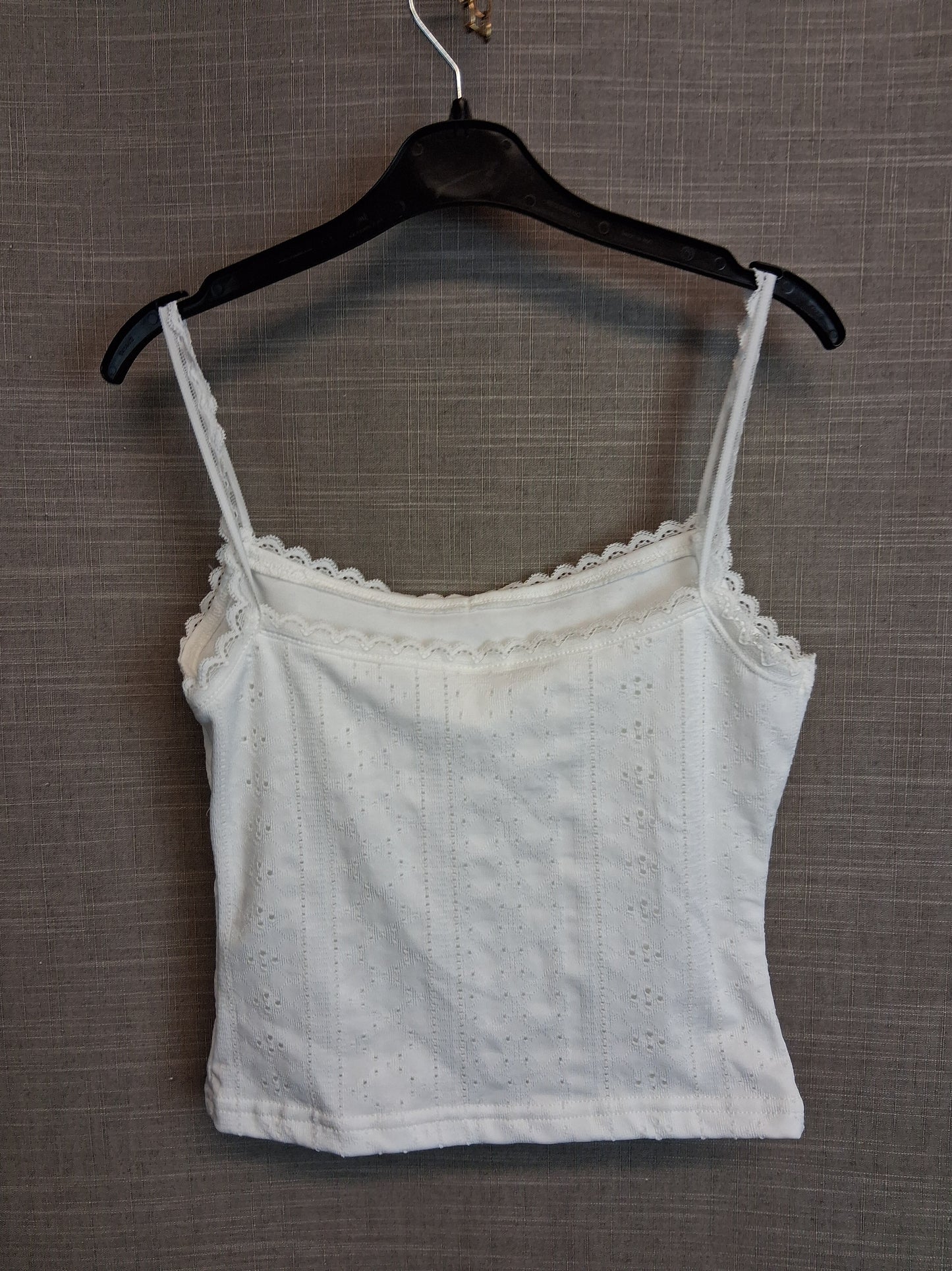 Shein Vest Tank White Brodiere Anglaise Age 13 Years