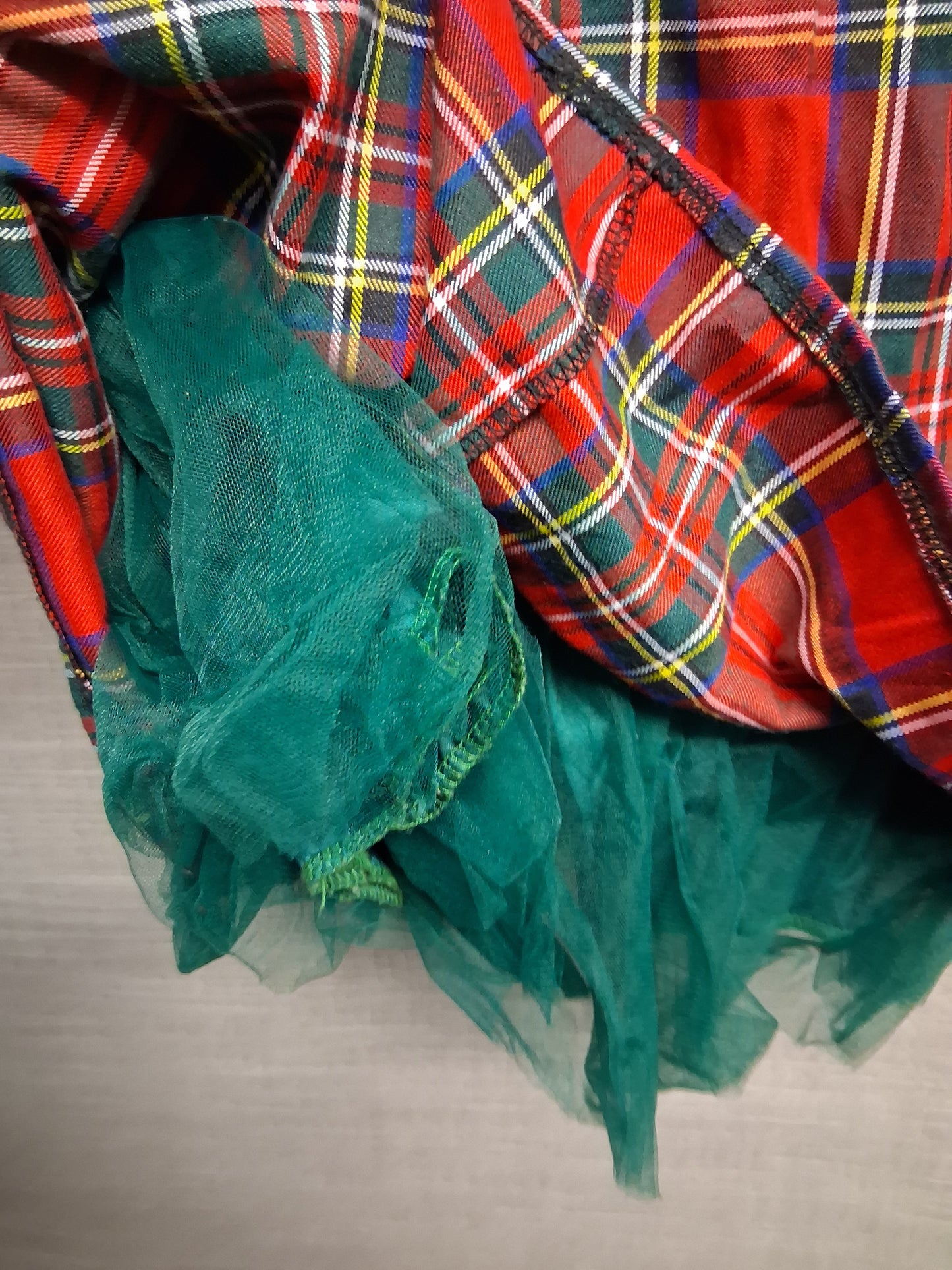Shein Girls Red Tartan Party Dress Age 8 Years