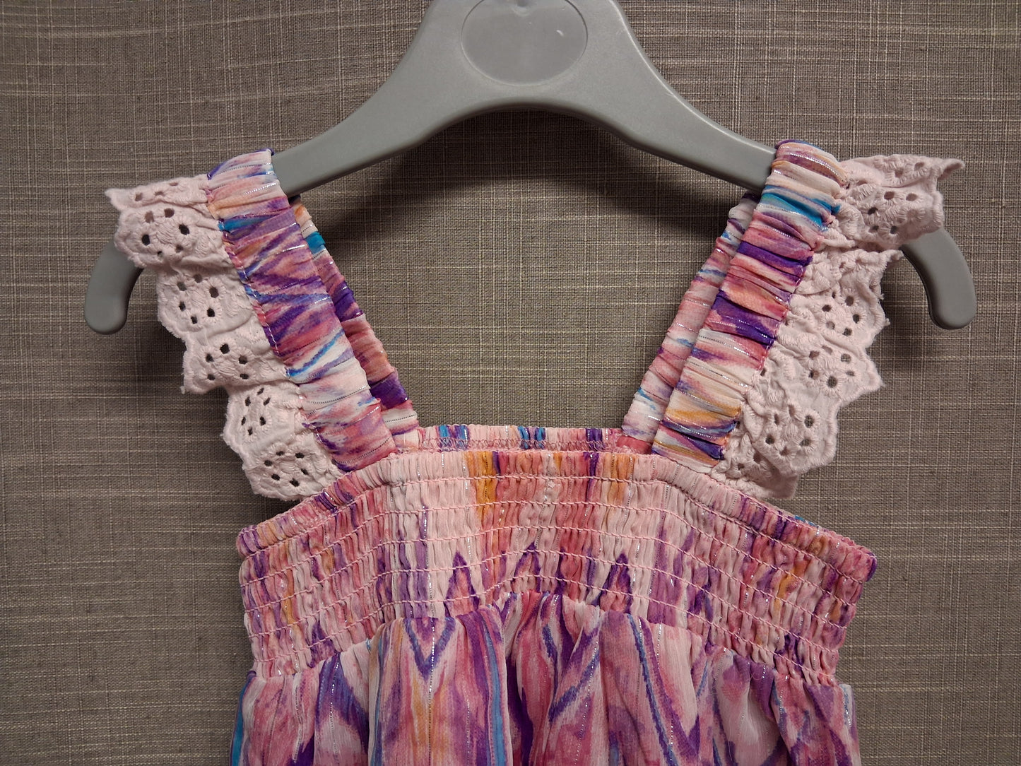 River Island Pink Multicolour Sleeveless A Line Dress Age 12-18 Months