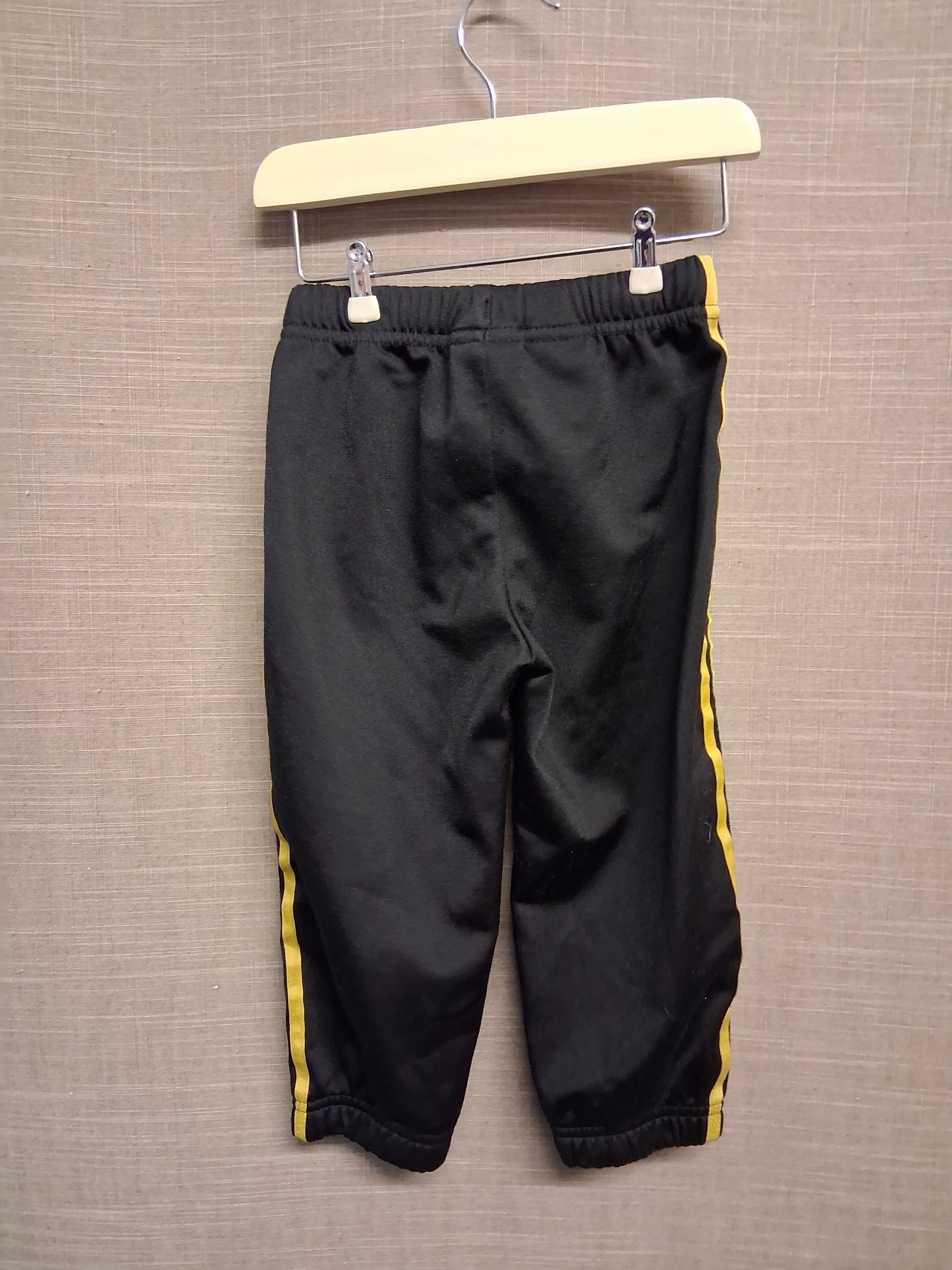 Adidas Boys Black Gold 3 Stripe Joggers Age 12-18 Months