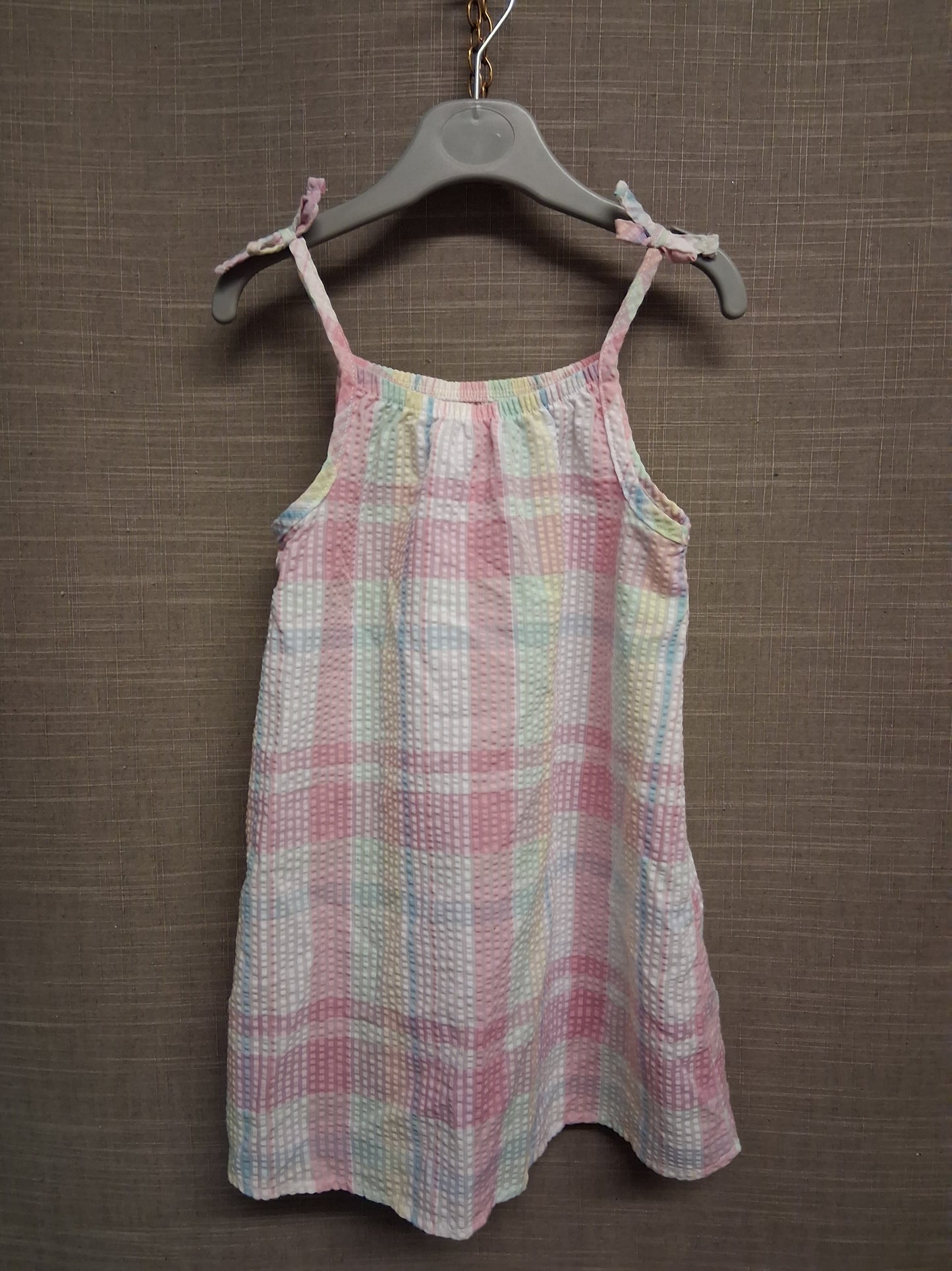 Nutmeg Girls Pink White Check Sundress Age 2-3 Years