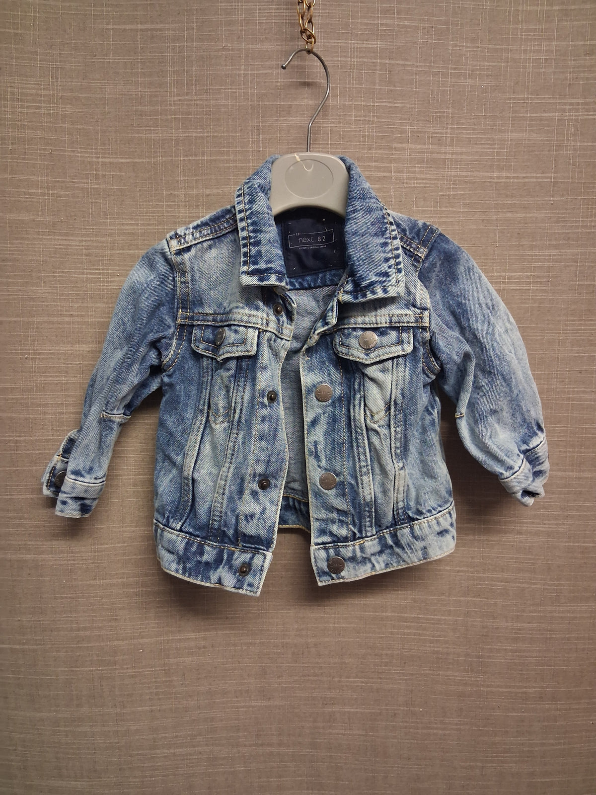 Next Baby Boys Blue Distressed Denim Jacket Age 6-9 Months