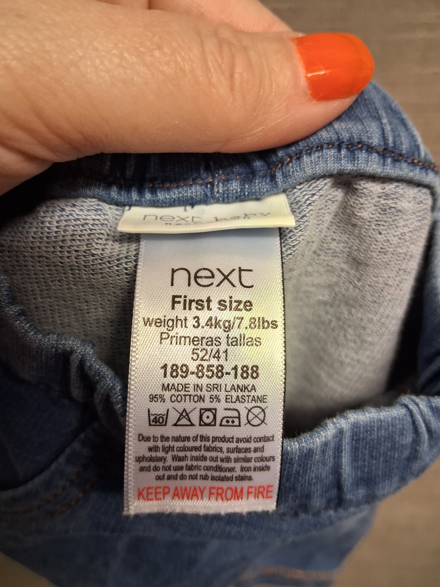 Next Girls Blue Jeggings Age First Size