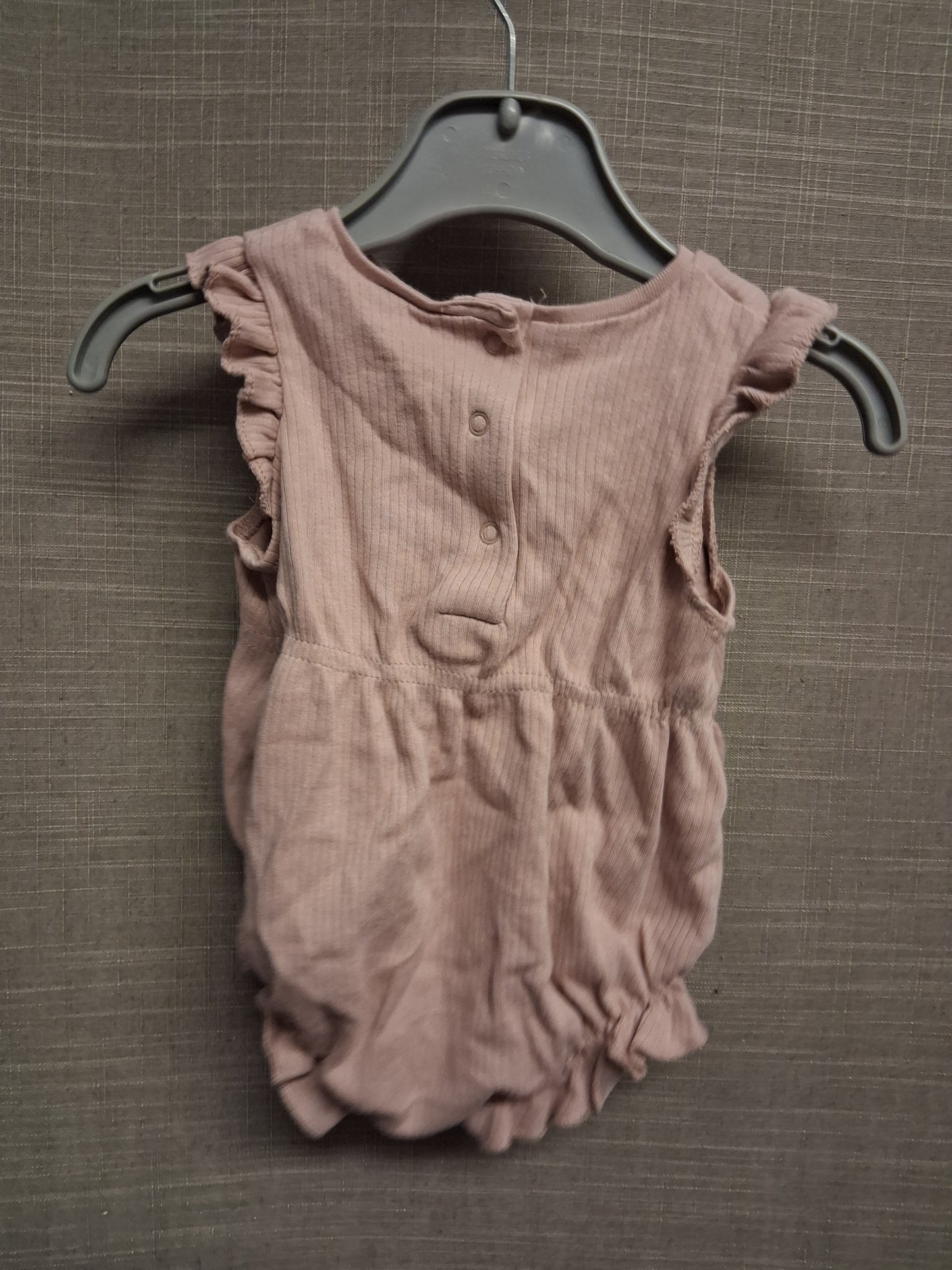 Next Girls Dusky Pink One Piece Romper Age 0-3 Months