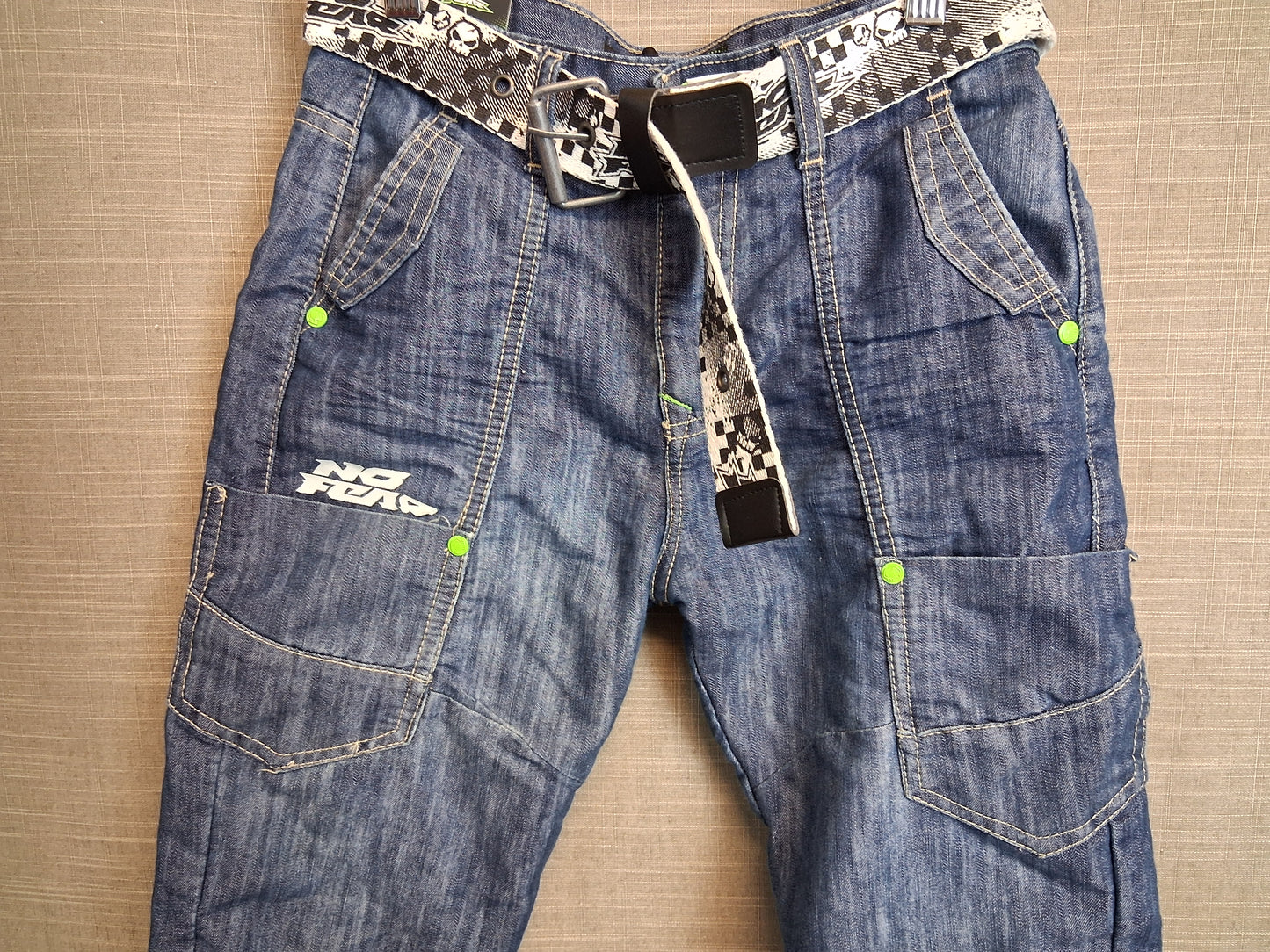 No Fear Boys Blue Denim Short Skorts Age 11-12 Years