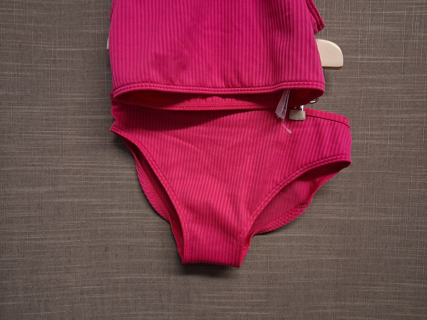F&F Girls Pink Bikini 2 Piece Swimwear Age 6-7 NWOTs