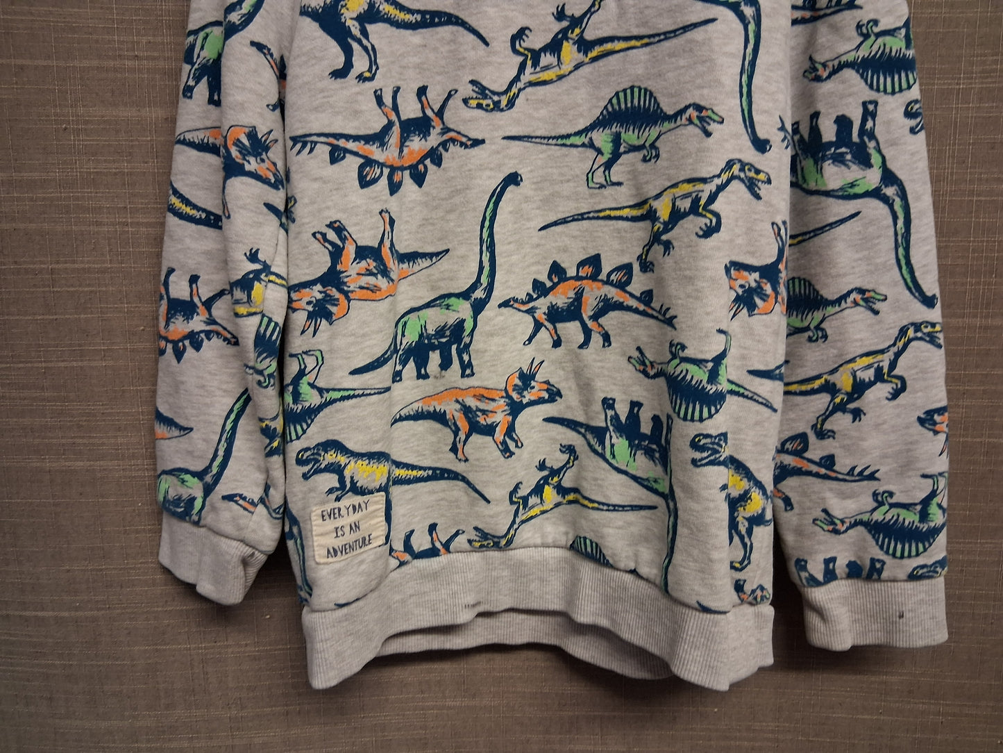 Nutmeg Boys Dinosaur Sweater Jumper Grey Age 5-6 Years