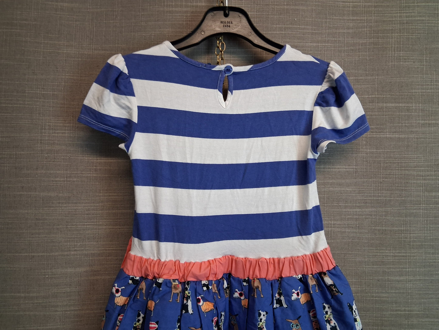 Next Girls Multicolour Dog Theme   Dress Age 8-9 Years