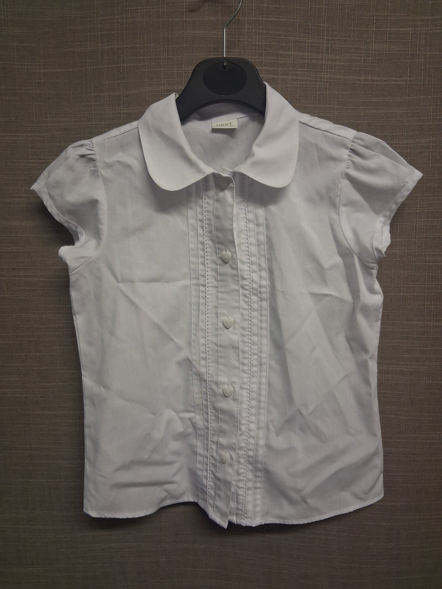 Next Girls White Traditional Style Short Sleeve Blouse Age 6 Years