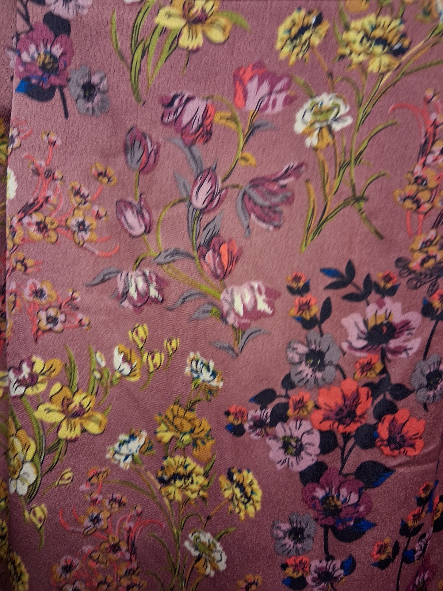 Zara Girls Brown Floral Long Sleeve Dress A Line Age 9 Years