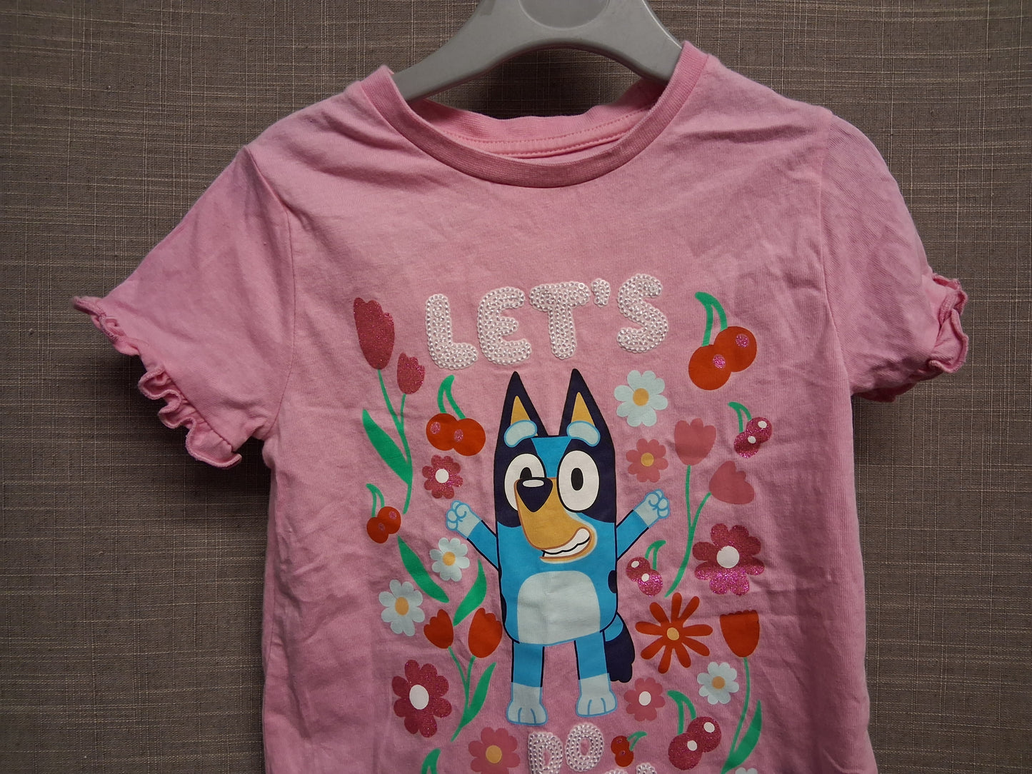 Nutmeg Girls Bluey Pink Short Sleeve T-Shirt Age 18-24 Months