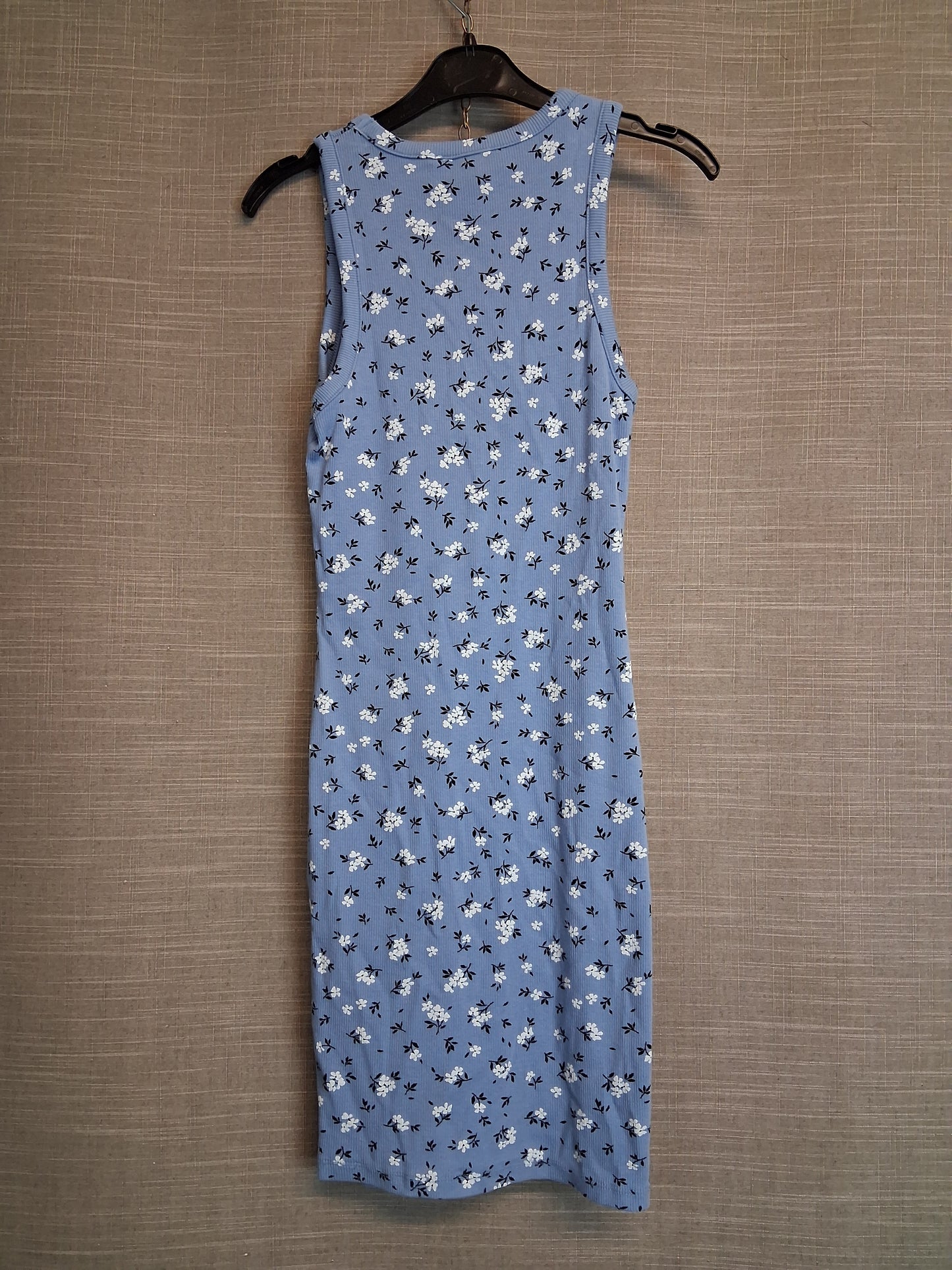 New Look Blue Floral Jersey Sleeveless Vest Dress Age 12-13 Years