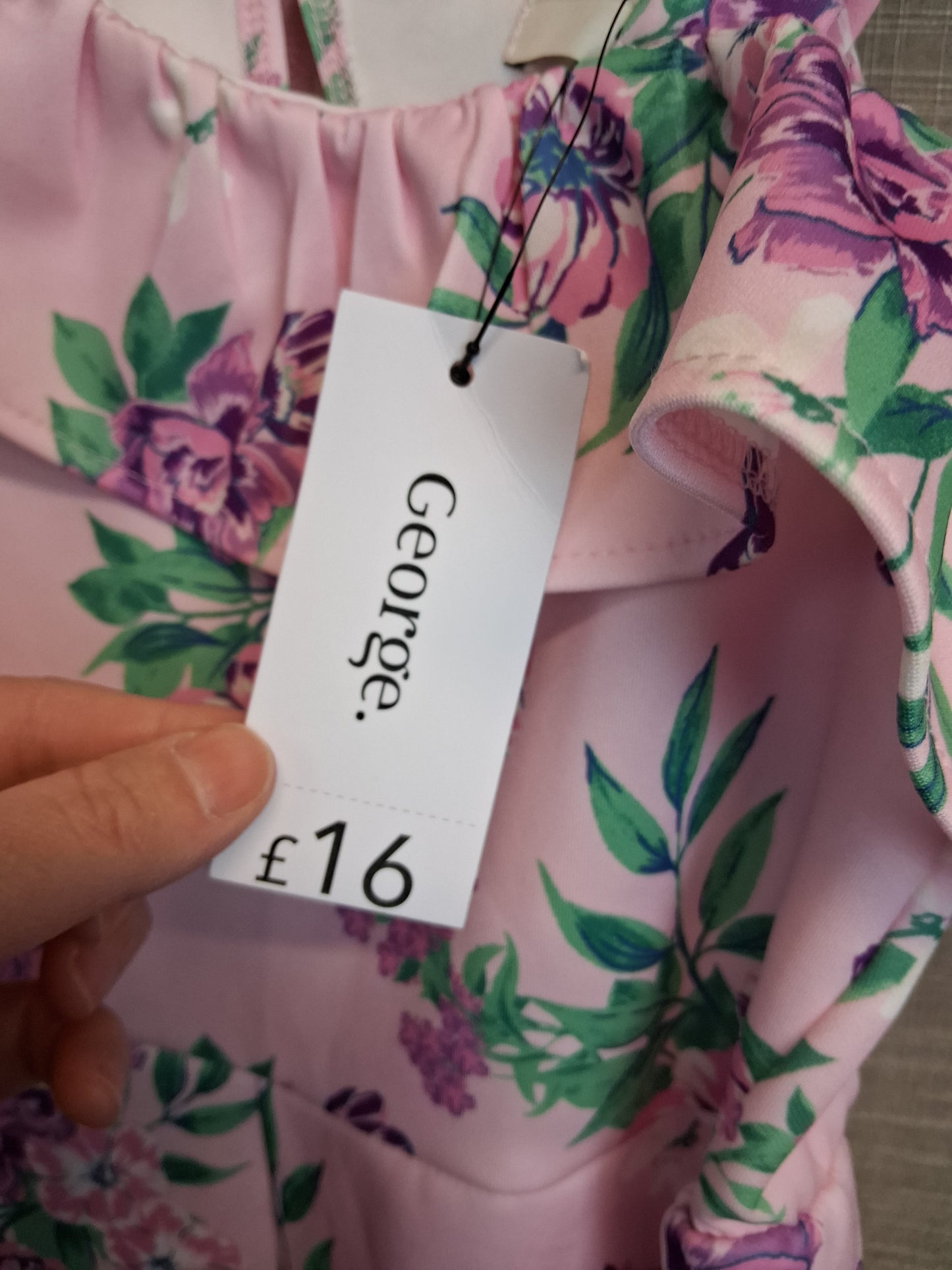 George Girls Pink Floral Jumpsuit Age 9-10 Years New