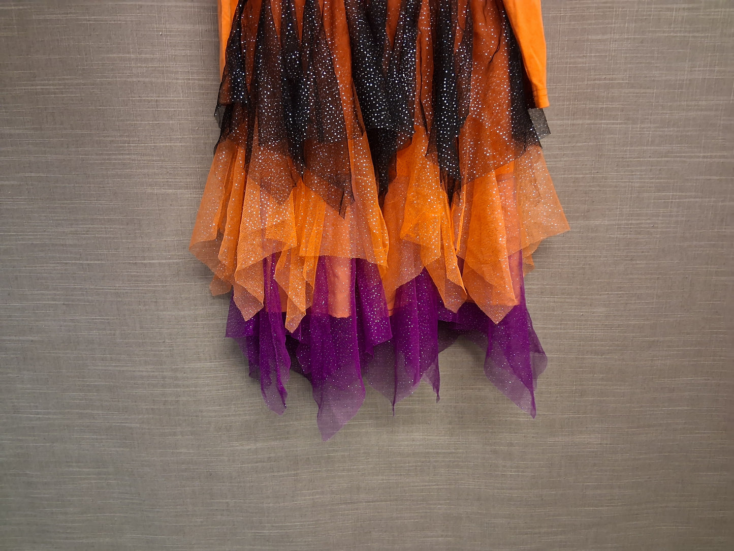 Primark Halloween Pumpkin Orange Multicolour Long Sleeve Dress Age 5-6 Years
