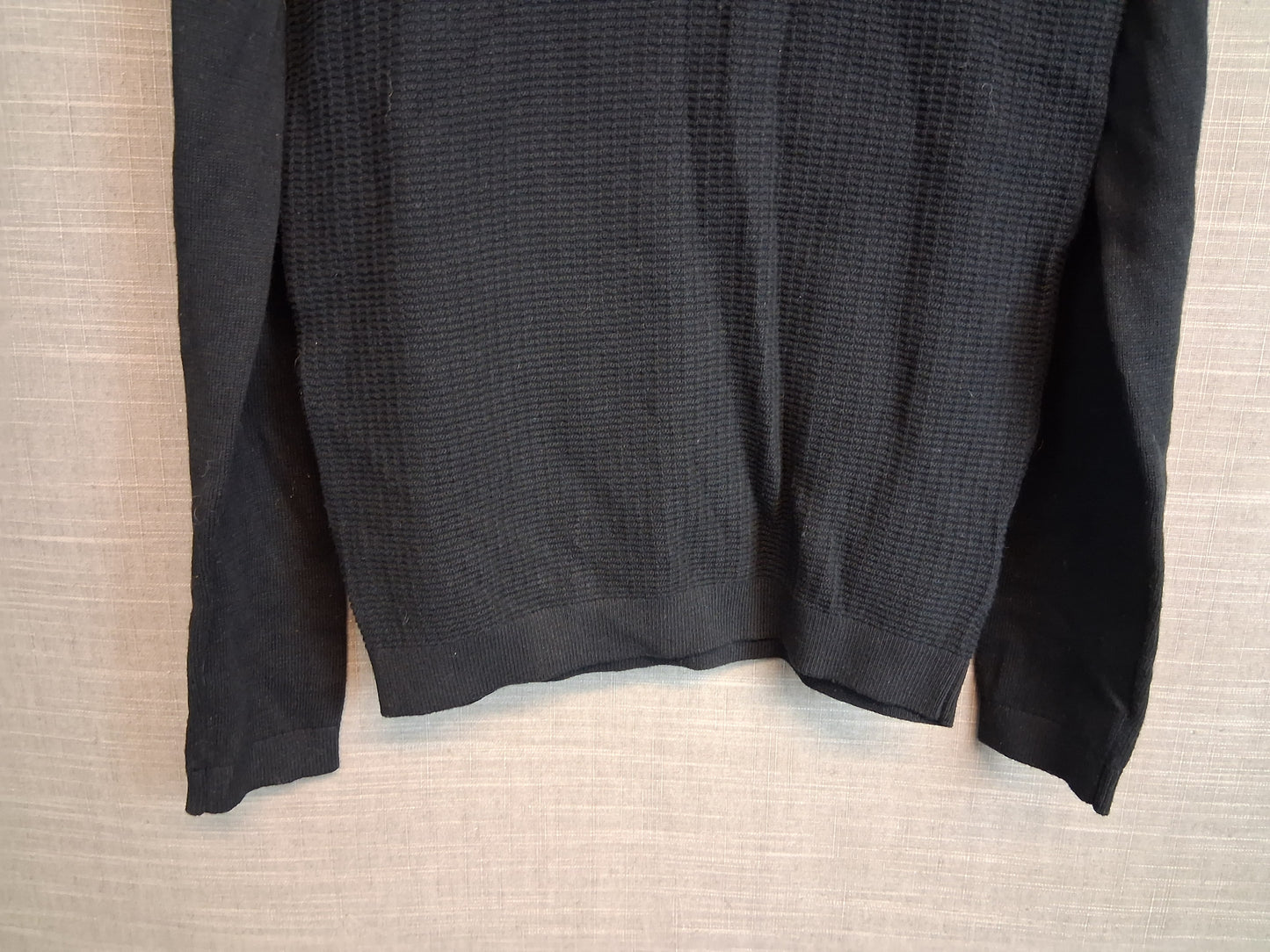 Next Boys Black Knitted Long Sleeve Lightweight Sweater Age 10 Years New