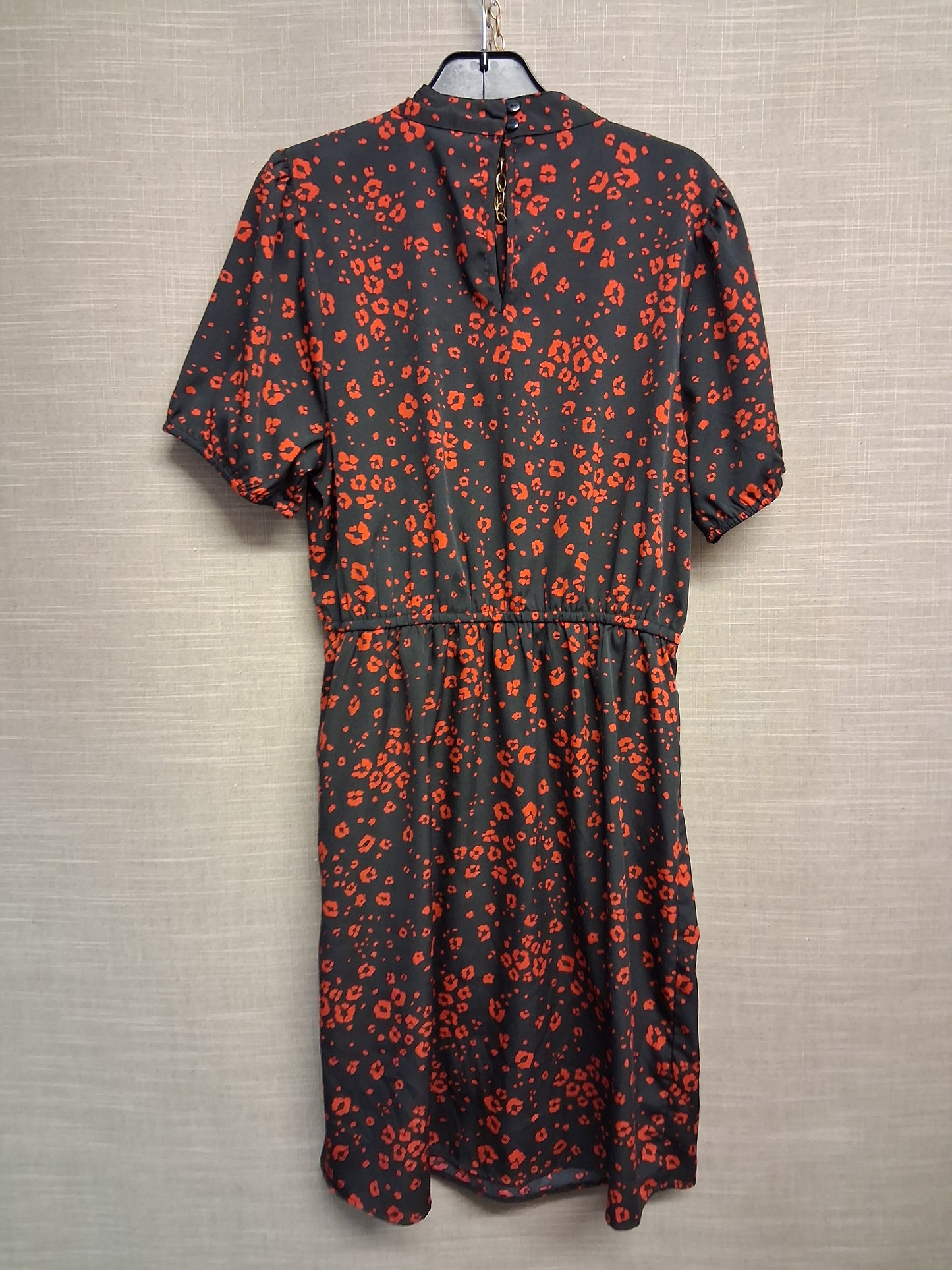 New Look Girls Black Red Animal Print A Line Dress Age 14 Years