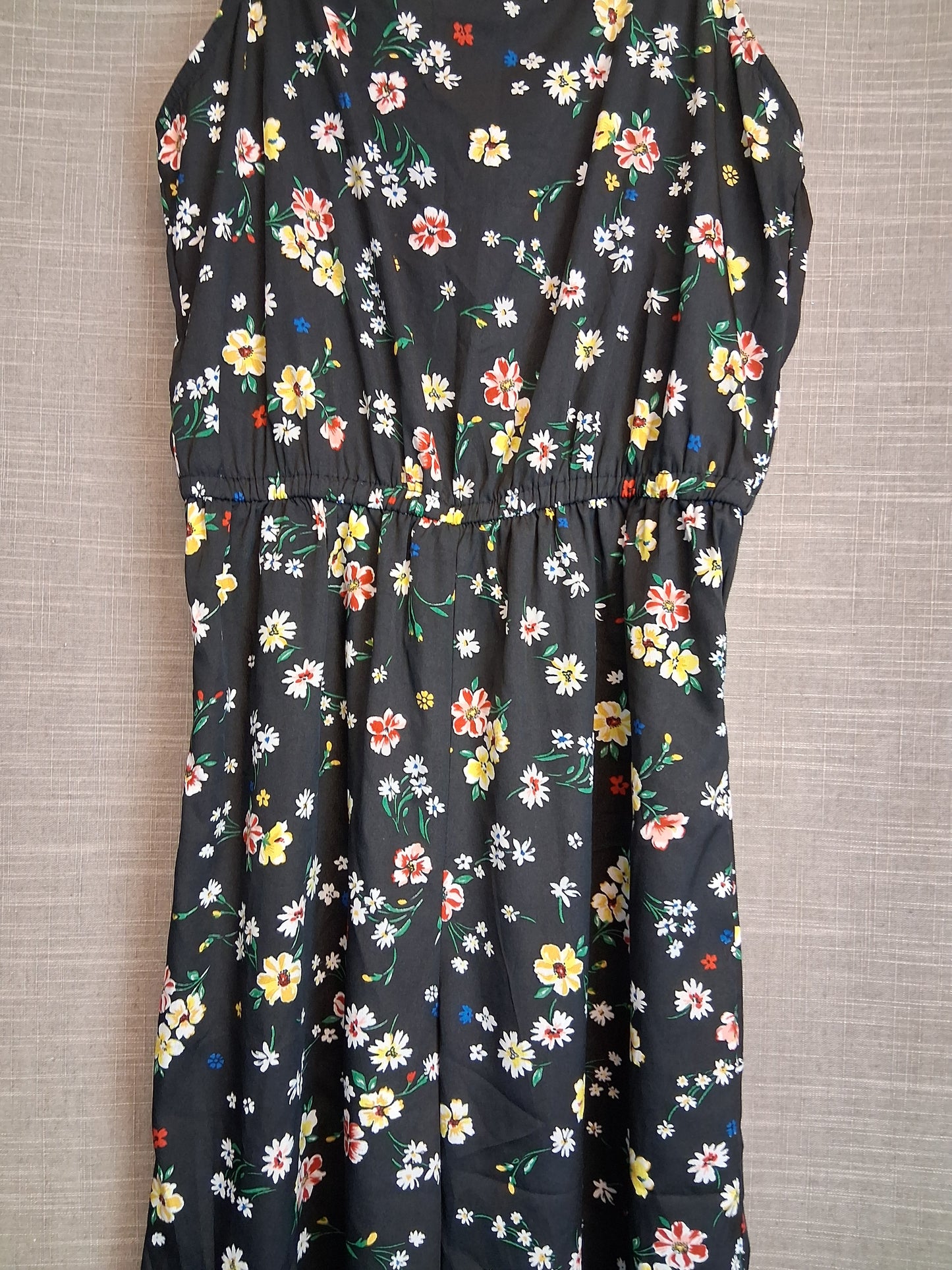 New Look Girls Black Floral Jumpsuit Lightweight Age 13 Years