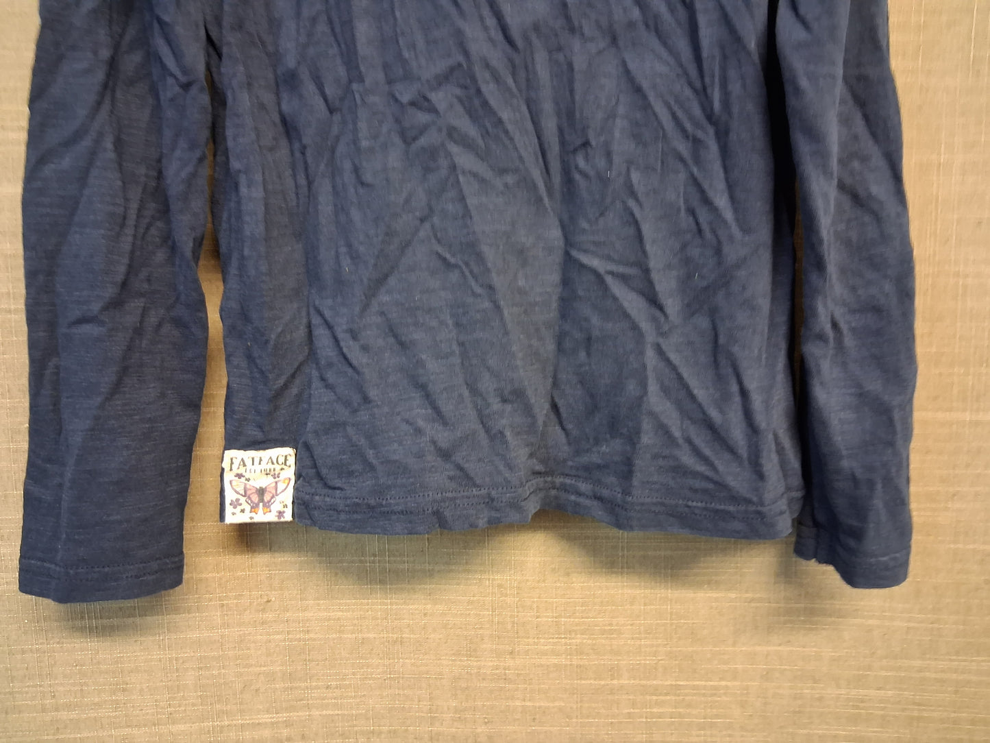Fat Face Girls Navy Long Sleeve T-Shirt Age 6-7 Years
