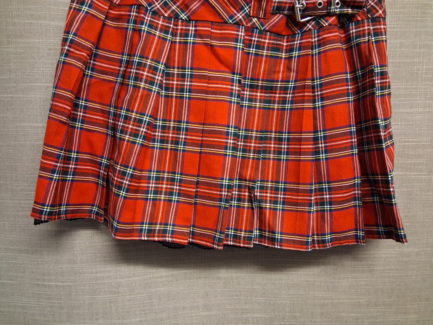 Red Herring Girls Tartan Red Mini Skirt Age 16 Years
