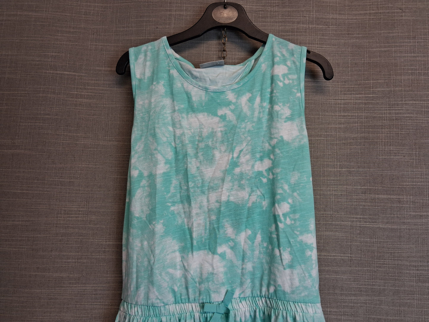 Matalan Girls Jersey Cut Out Back Dress Age 13 Years Blue Tie Dye Age 13 Years