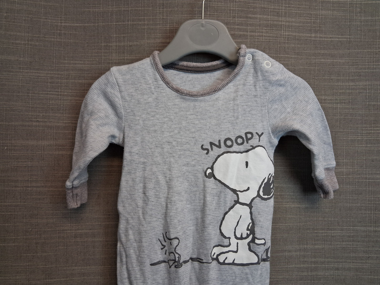 George Snoopy Sleepsuit Romper Age First Size Grey