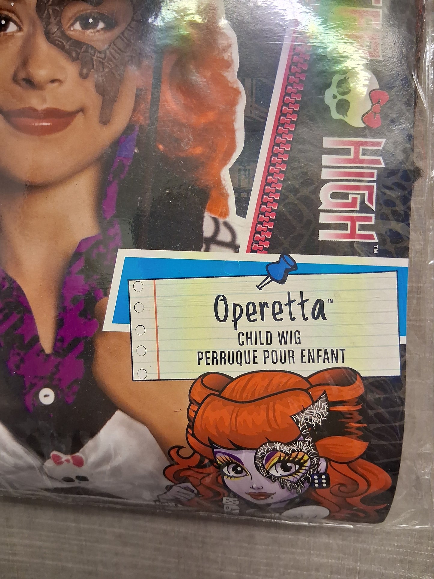 Monster High Operetta Child's Wig 6 Years Plus New