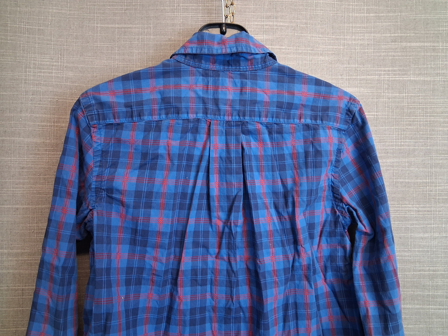 Ralph Lauren Boys Blue Check Shirt Long Sleeve Age 8 Years