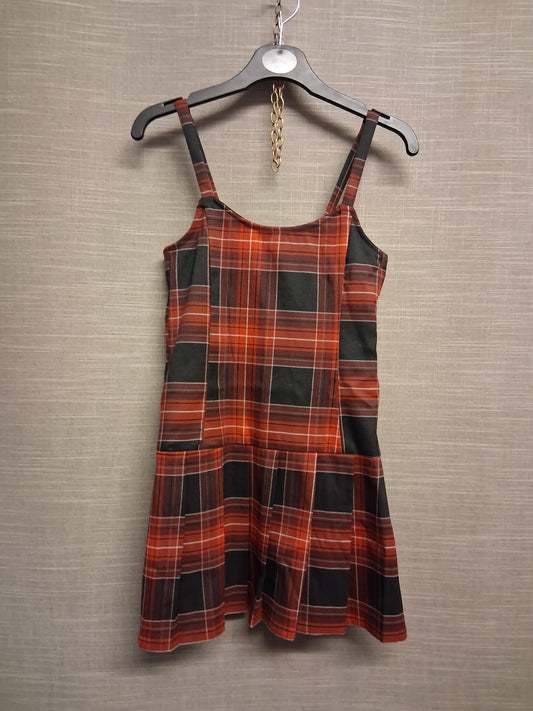 H&M Girls Tarten Pinafore Dress Age 9-10 Years