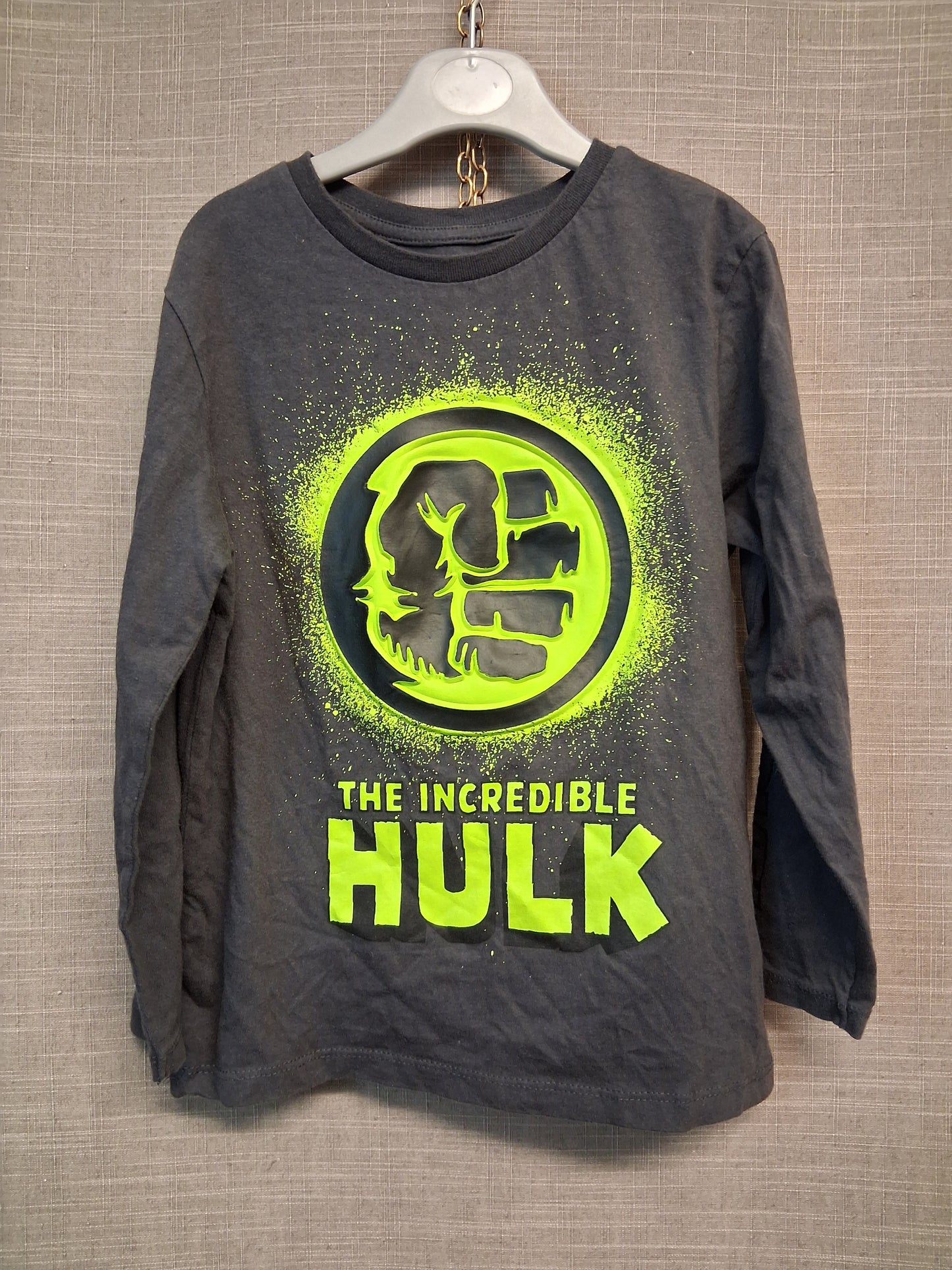 Marvel Boys The Hulk Grey Long Sleeve T-Shirt Age 5-6 Years