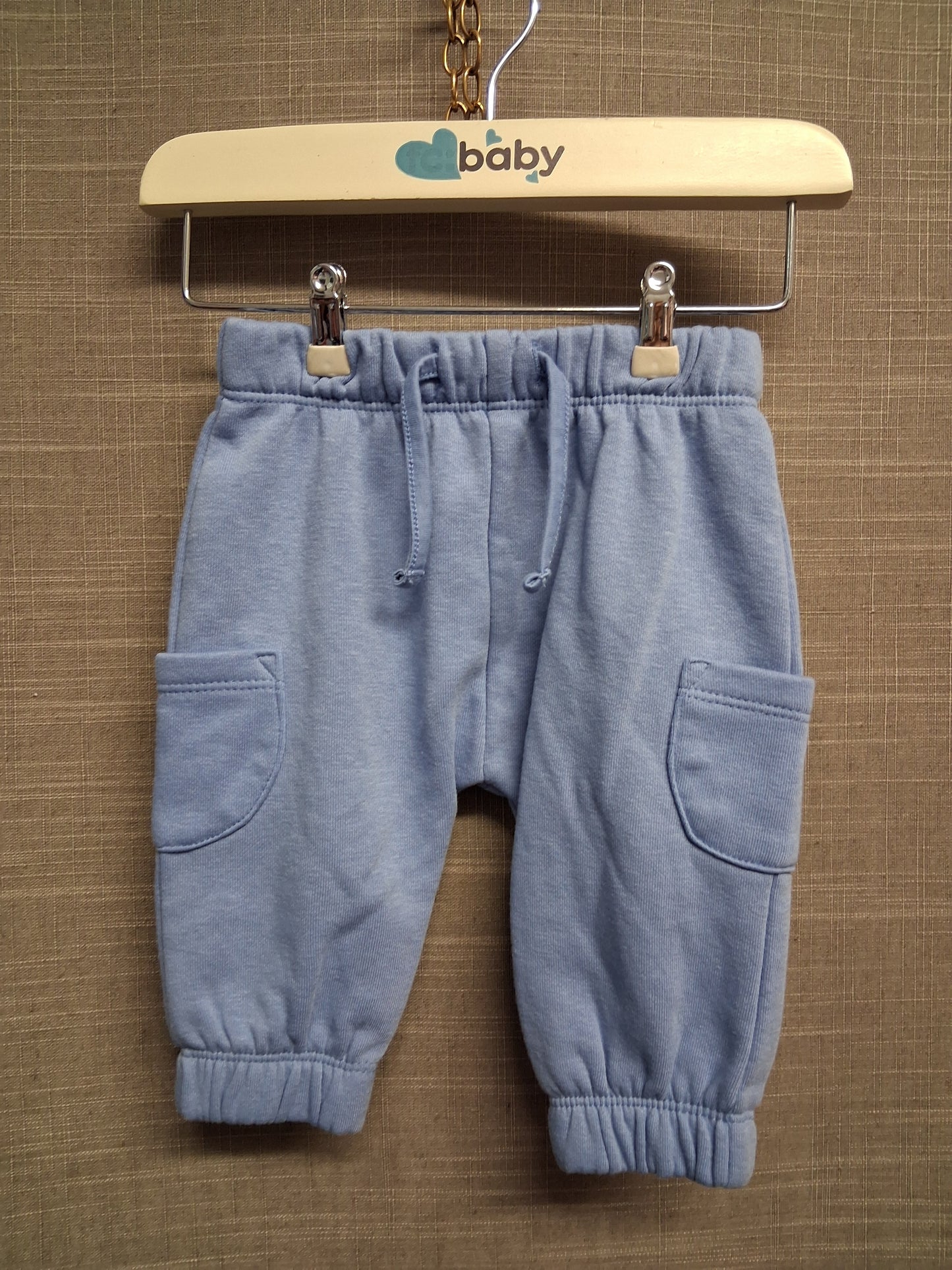 Matalan Boys Cargo Joggers Blue Jersey Age 0-3 Months