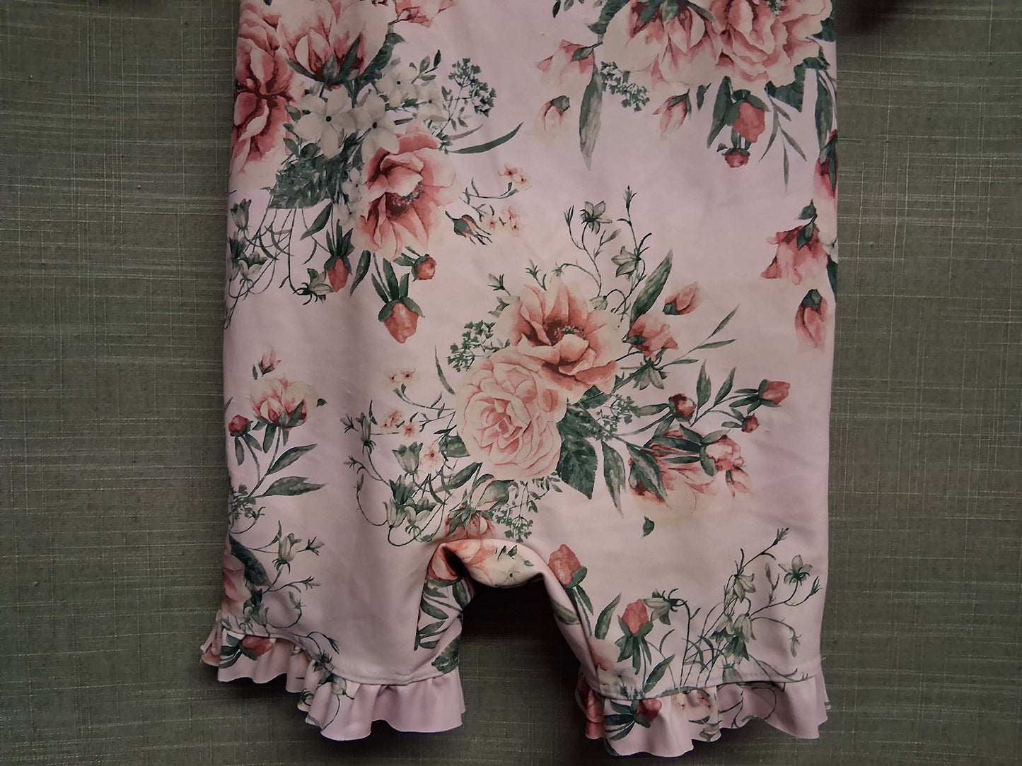 Next Girls Pink Floral UV Swimsuit All in One Age 12-18 Months