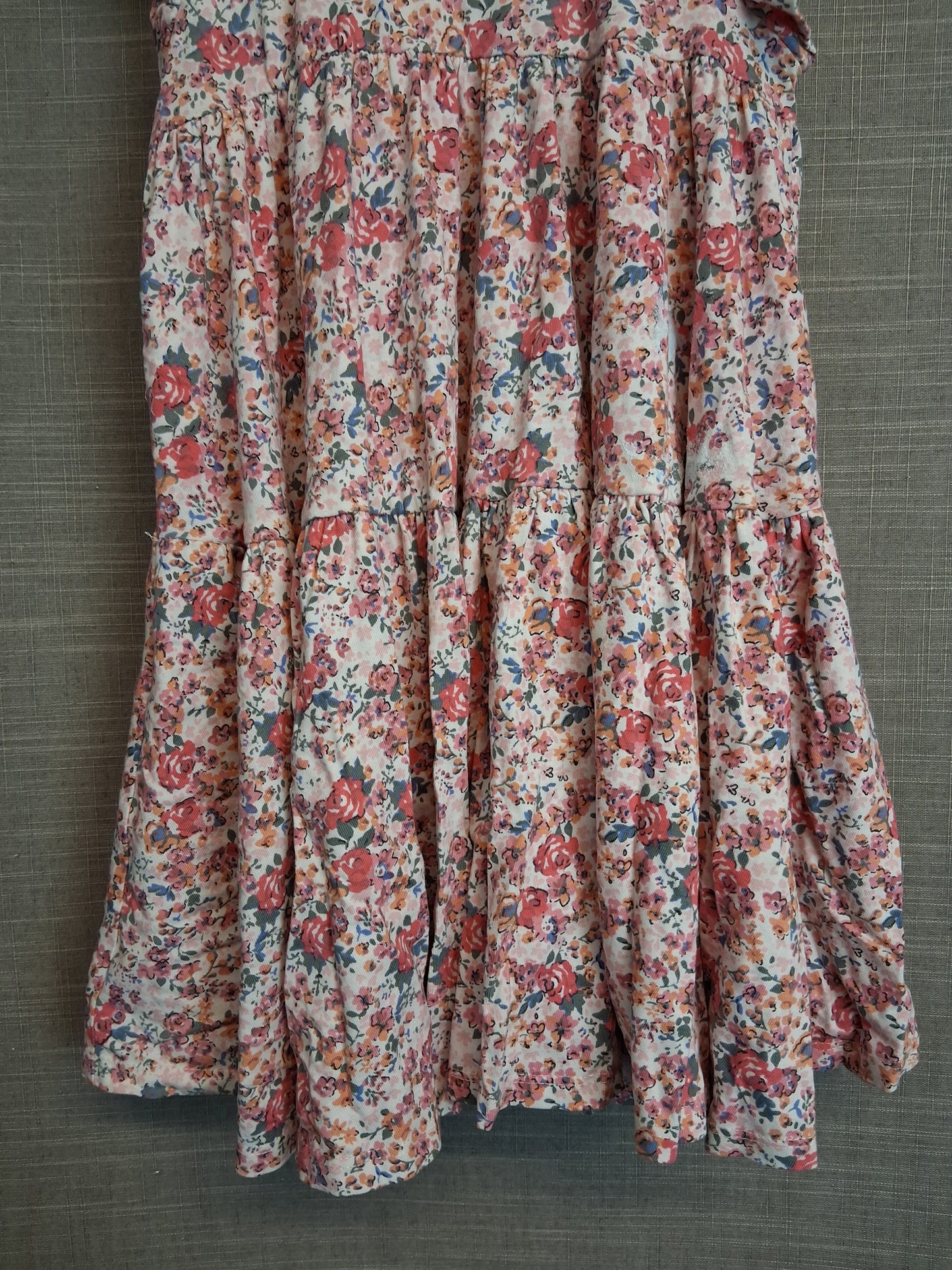 Next Girls Pink Floral Sleeveless Dress Age 5-6 Years