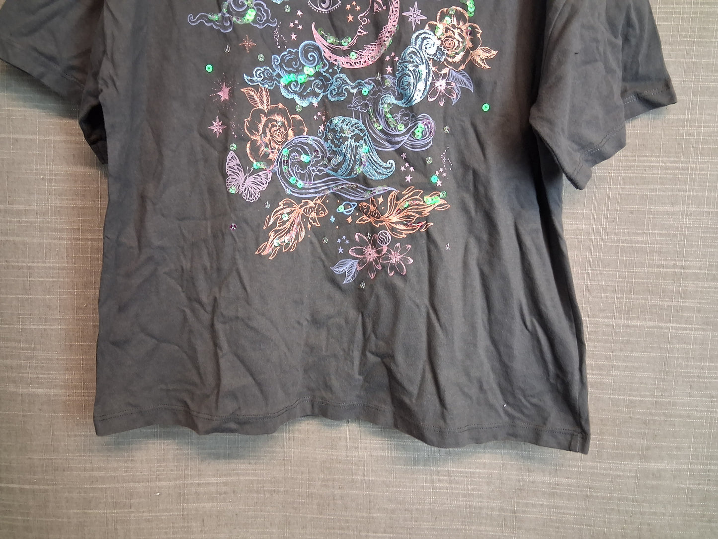 Next Girls Grey T-Shirt Age 10 Years