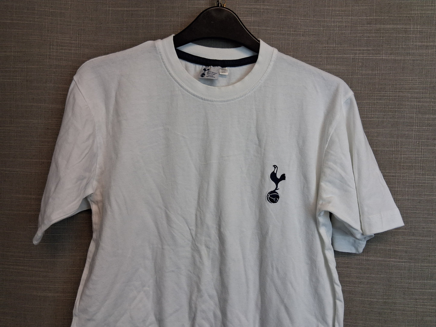 Tottenham Hotspur Boys White T-Shirt Short Sleeve Age 13-14 Years