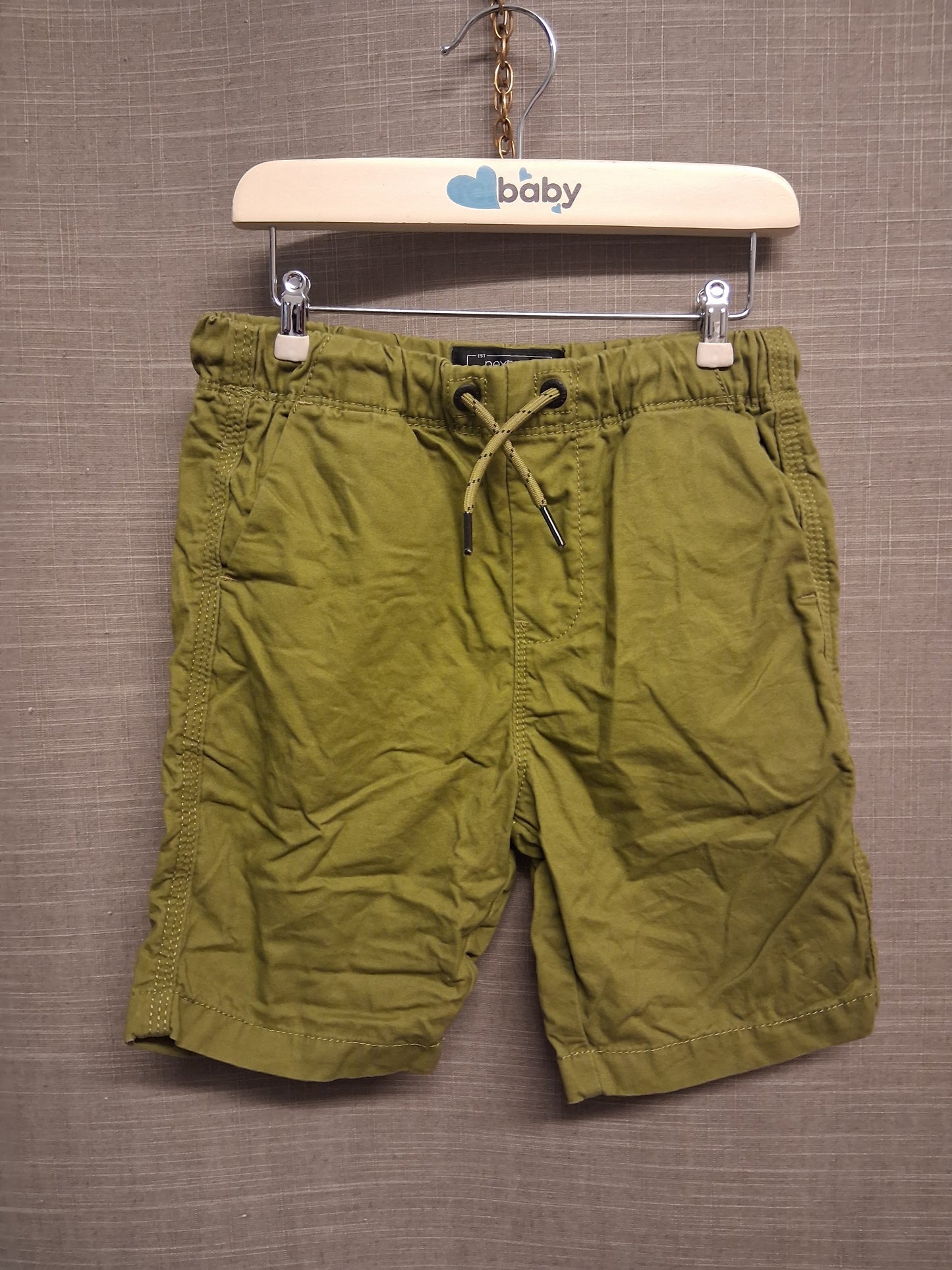 Next Boys Green Chino Style Shorts Age 6 Years
