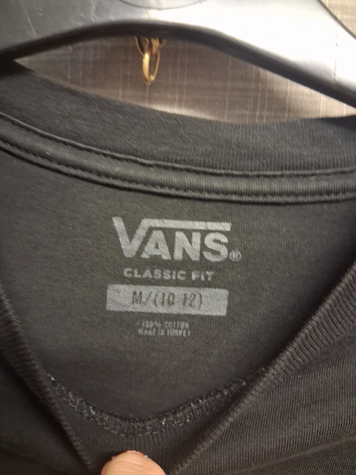 Vans Boys Black Short Sleeve Spellout Age 10-12 Years