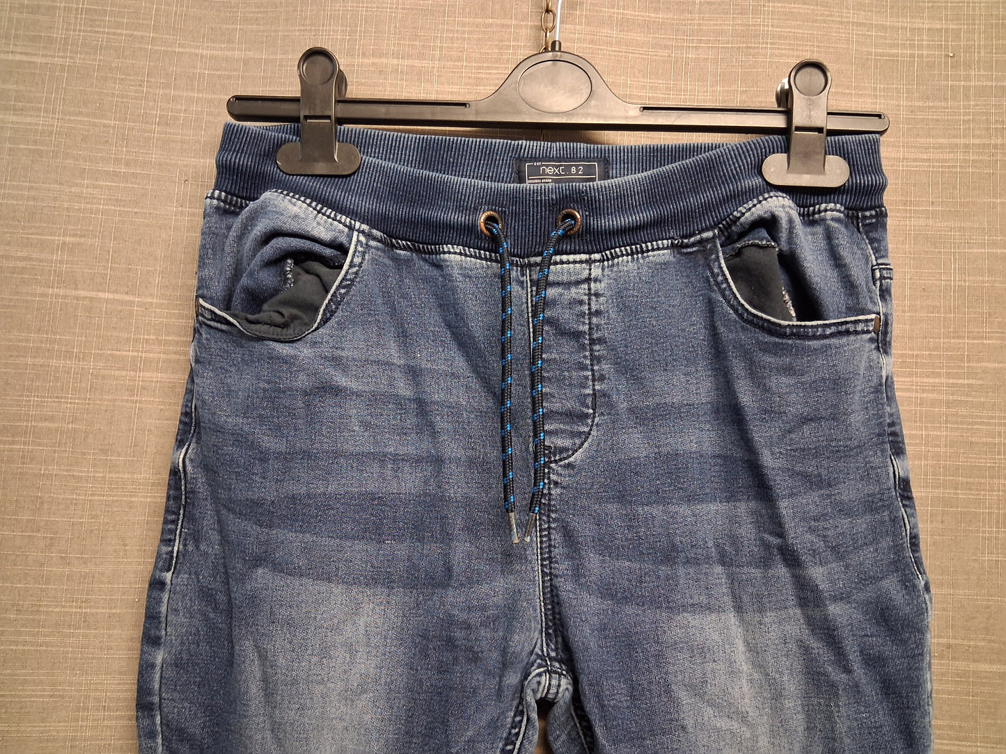 Next Boys Blue Jeans Elastic Waist Age 15 Years