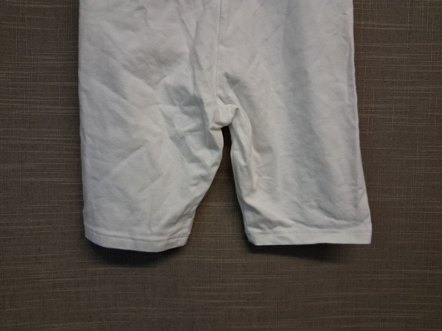 F&F Girls White Legging Shorts Age 5-6 Years