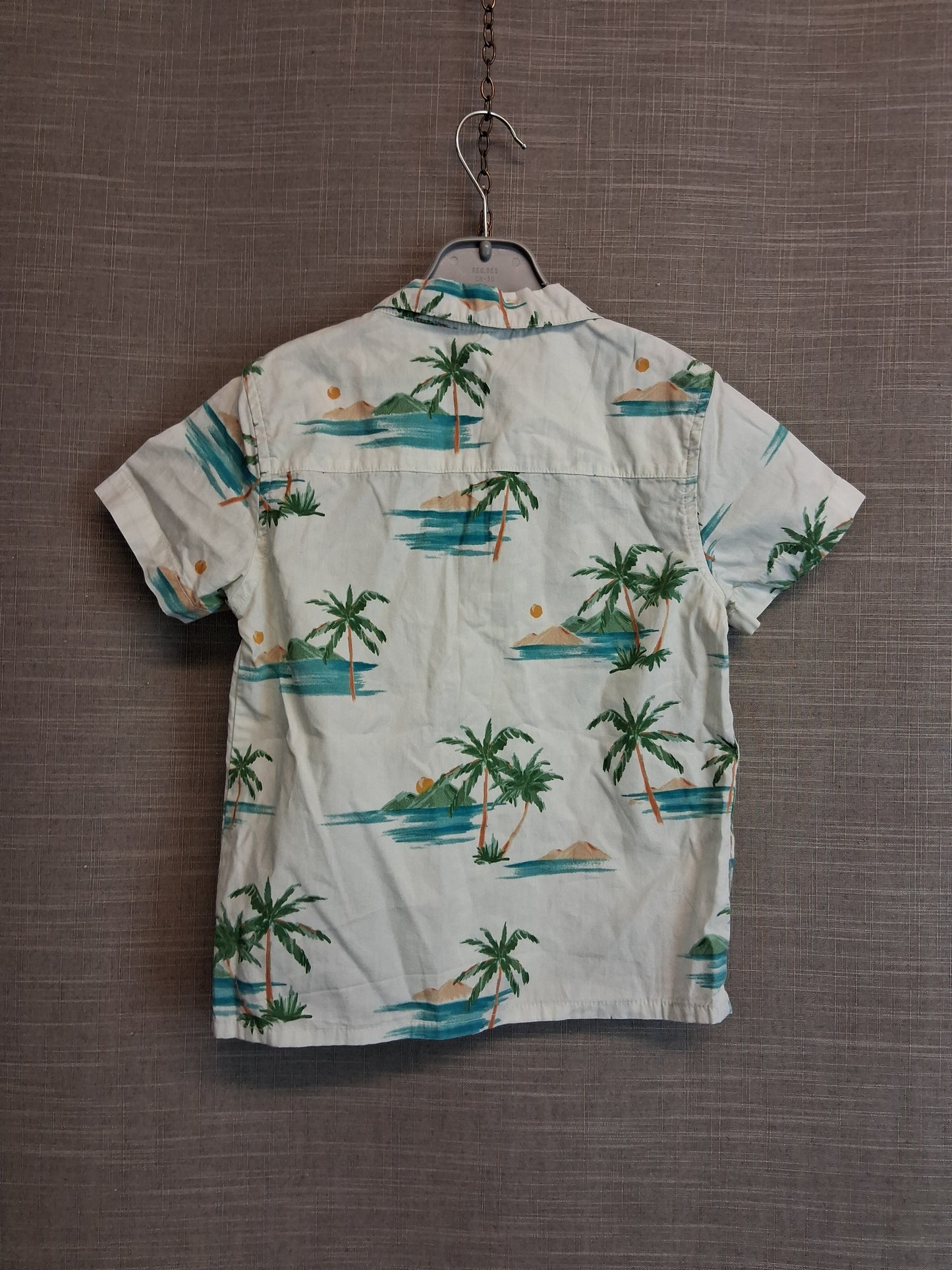 Matalan Hawaiian Style Shirt Short Sleeve Age 3-4 Years Pale Green