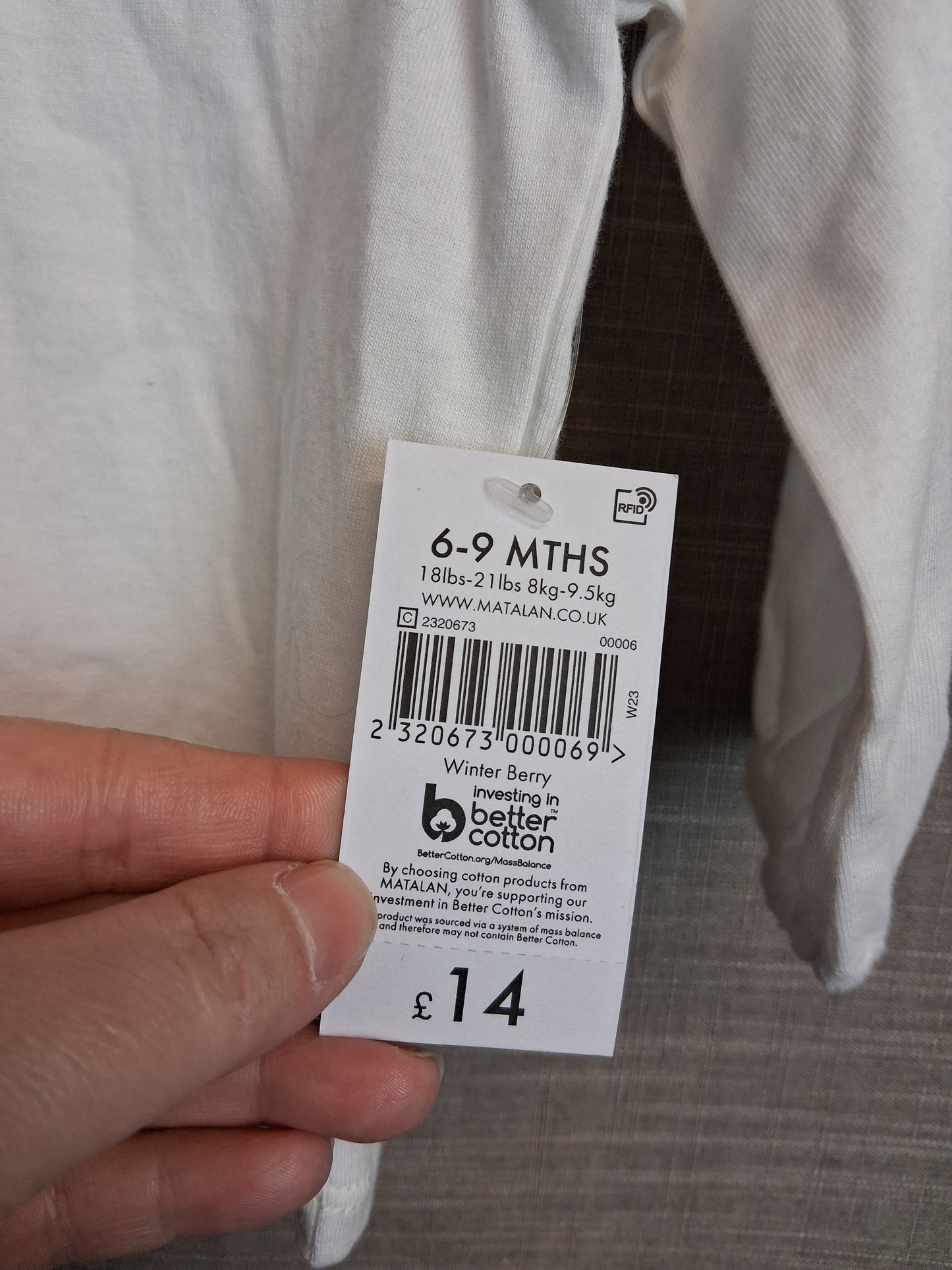 Matalan Girls Long Sleeve Top Age 6-9 Months New