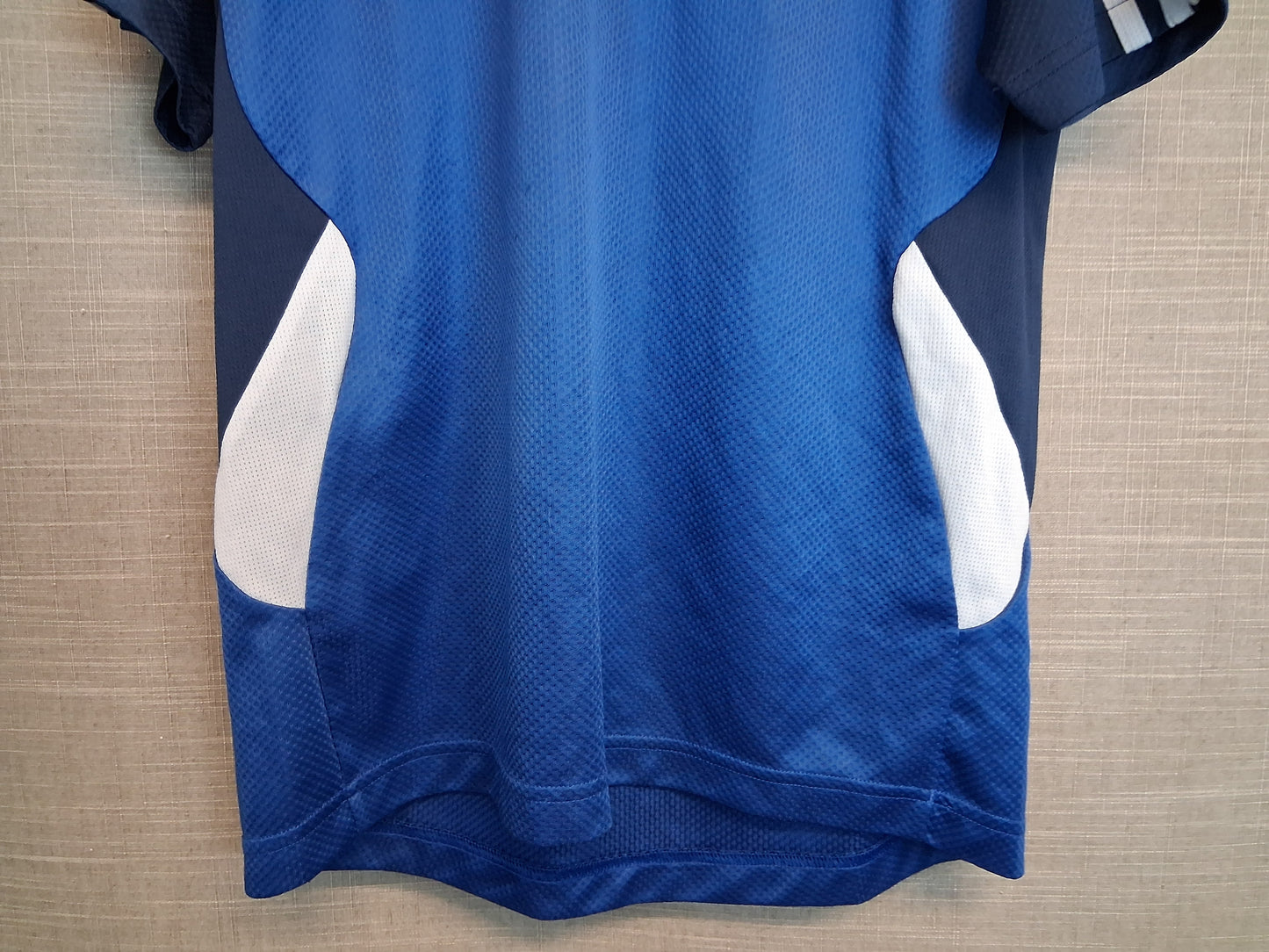 Adidas Boys Blue White Short Sleeve T-Shirt Age 13-14 Years