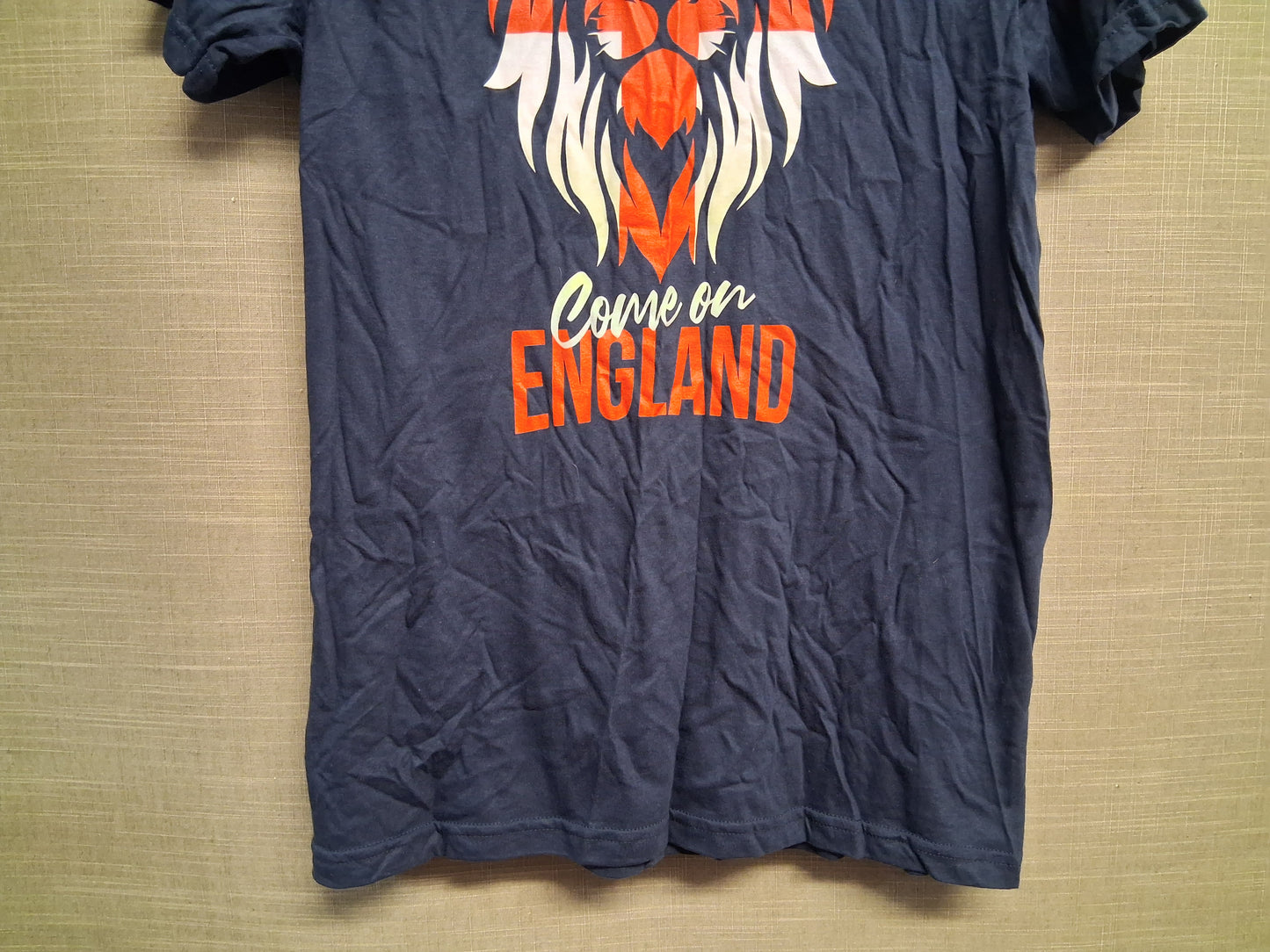 Boys Unbranded "Come on England" Short Sleeve T-Shirt Age 15-16 Years Size M