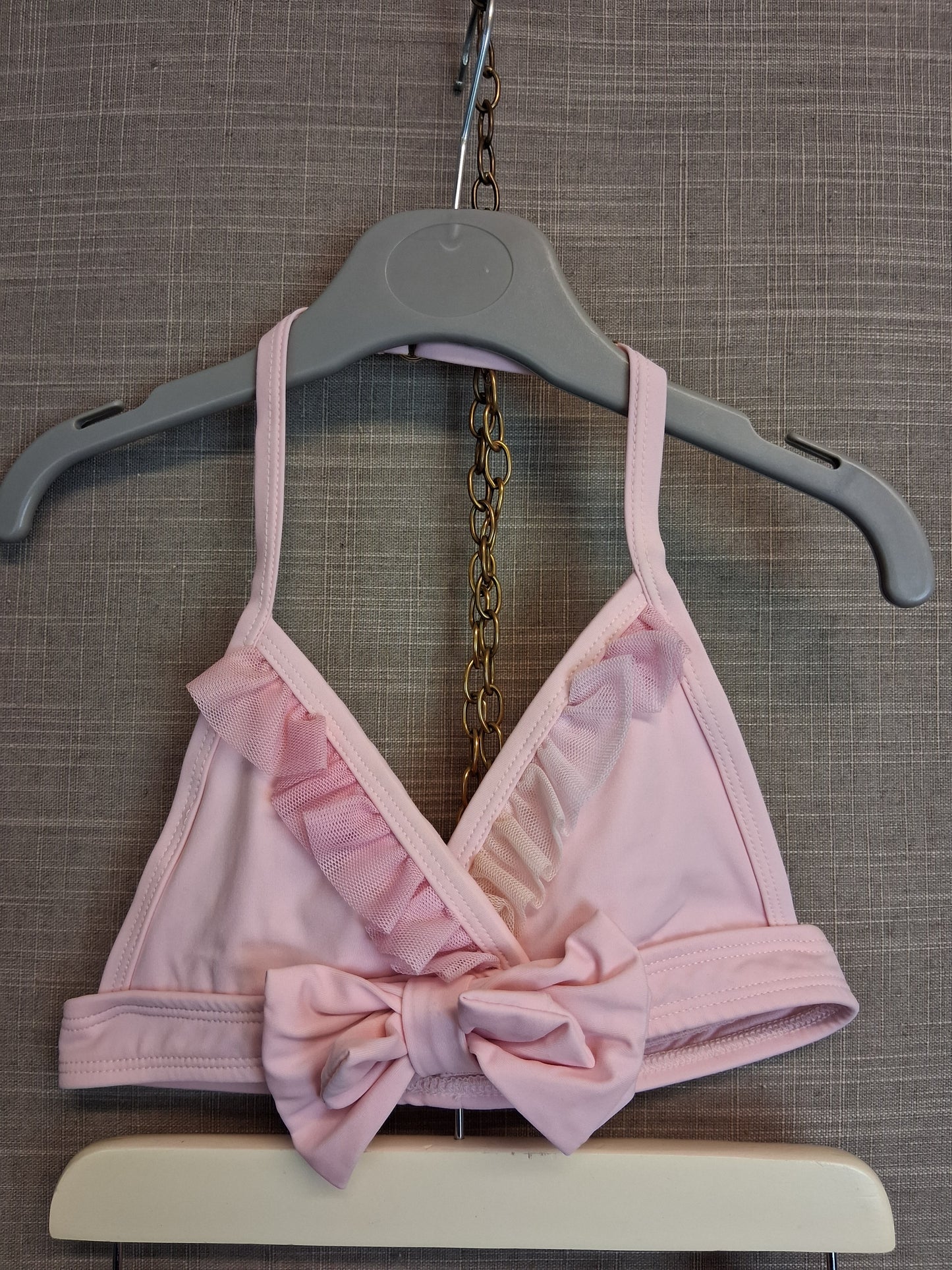 Angel Face Girls Bikini Set Pink Ruffle Age 5-6 Years