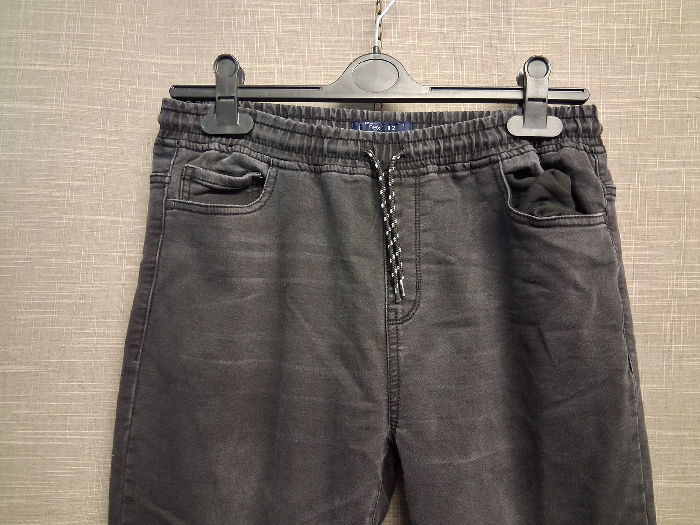 Next Boys Black Jeans Elastic Waist Age 16 Years