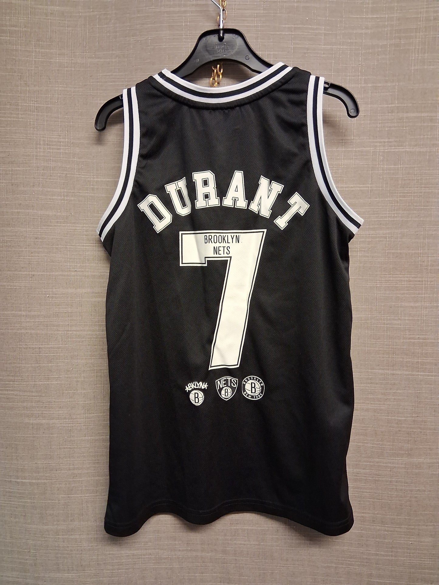 Primark Boys Basketball NBA Brooklyn Nets No7 Durant Black Age 11-12 Years