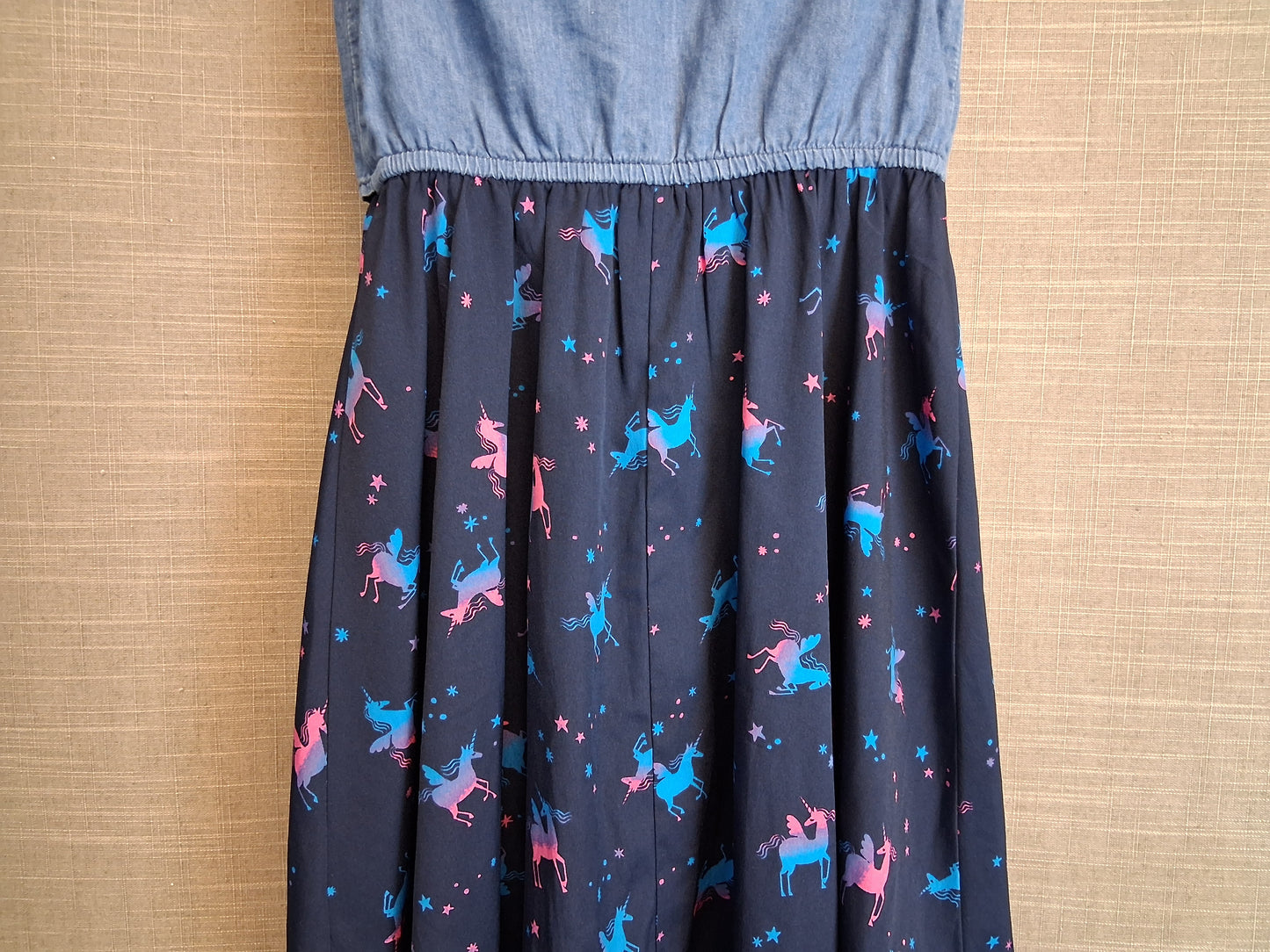 Blue Zoo Girls Unicorn Blue Hi Lo Hem Dress Age 8 Years