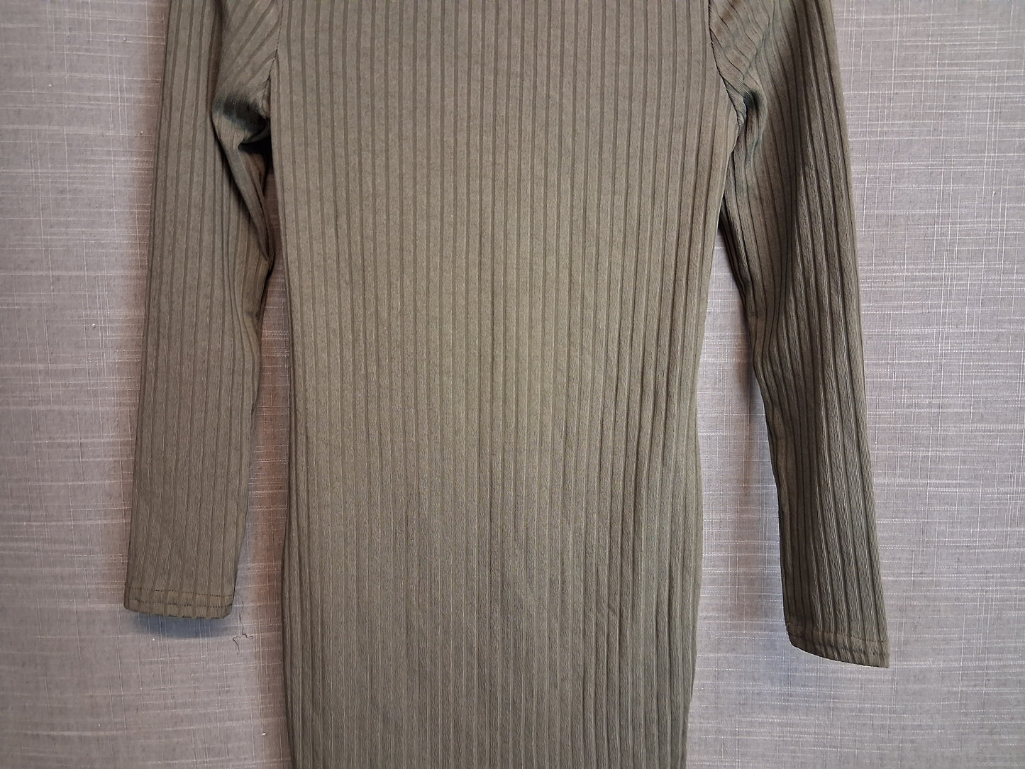 New Look Girls Long Sleeve Khaki T-Shirt Dress Age 9 Years